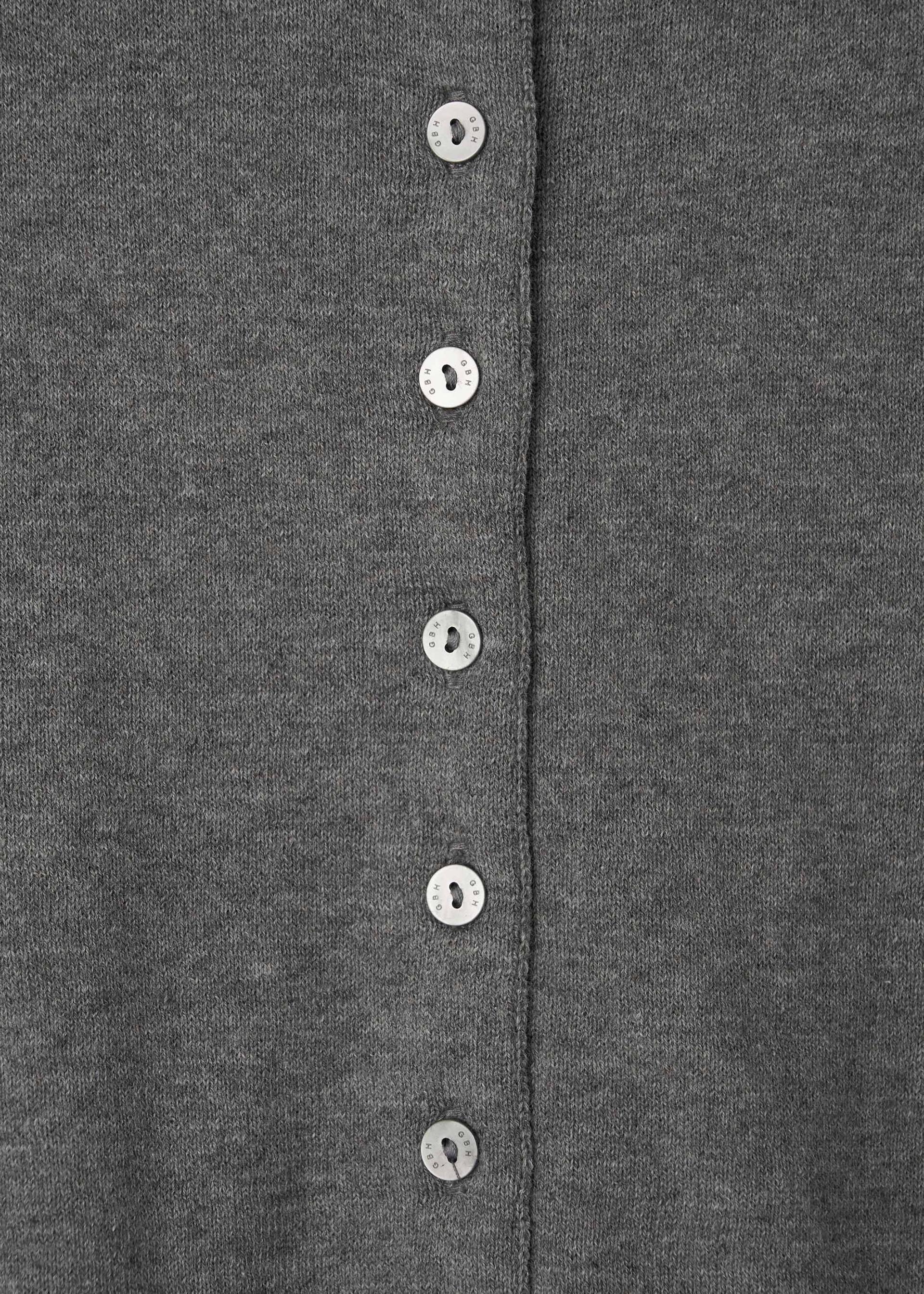 26SS CASHMERE ANG CARDIGAN / MELANGE GREY