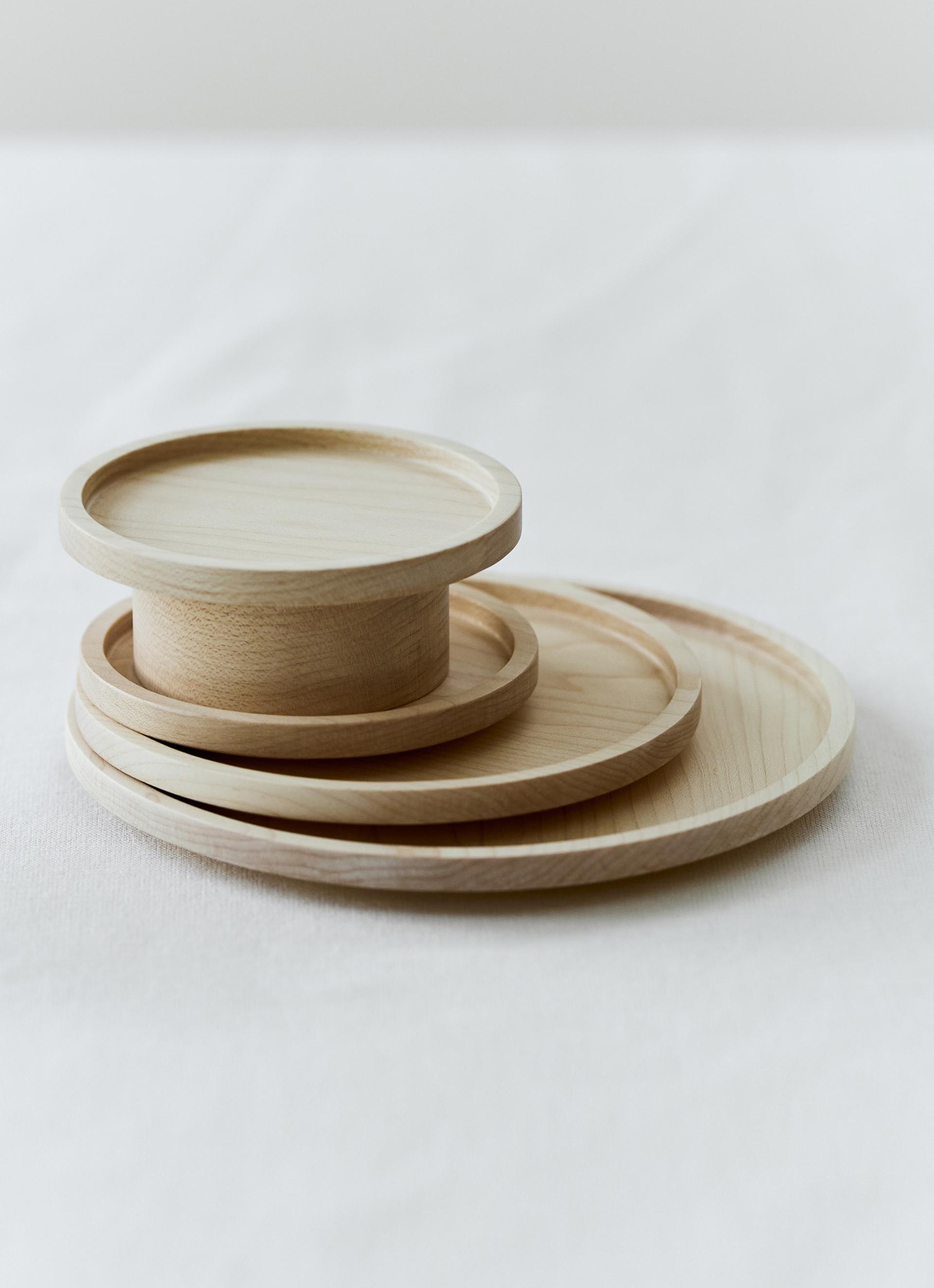 NATURAL WOOD PLATE / 130