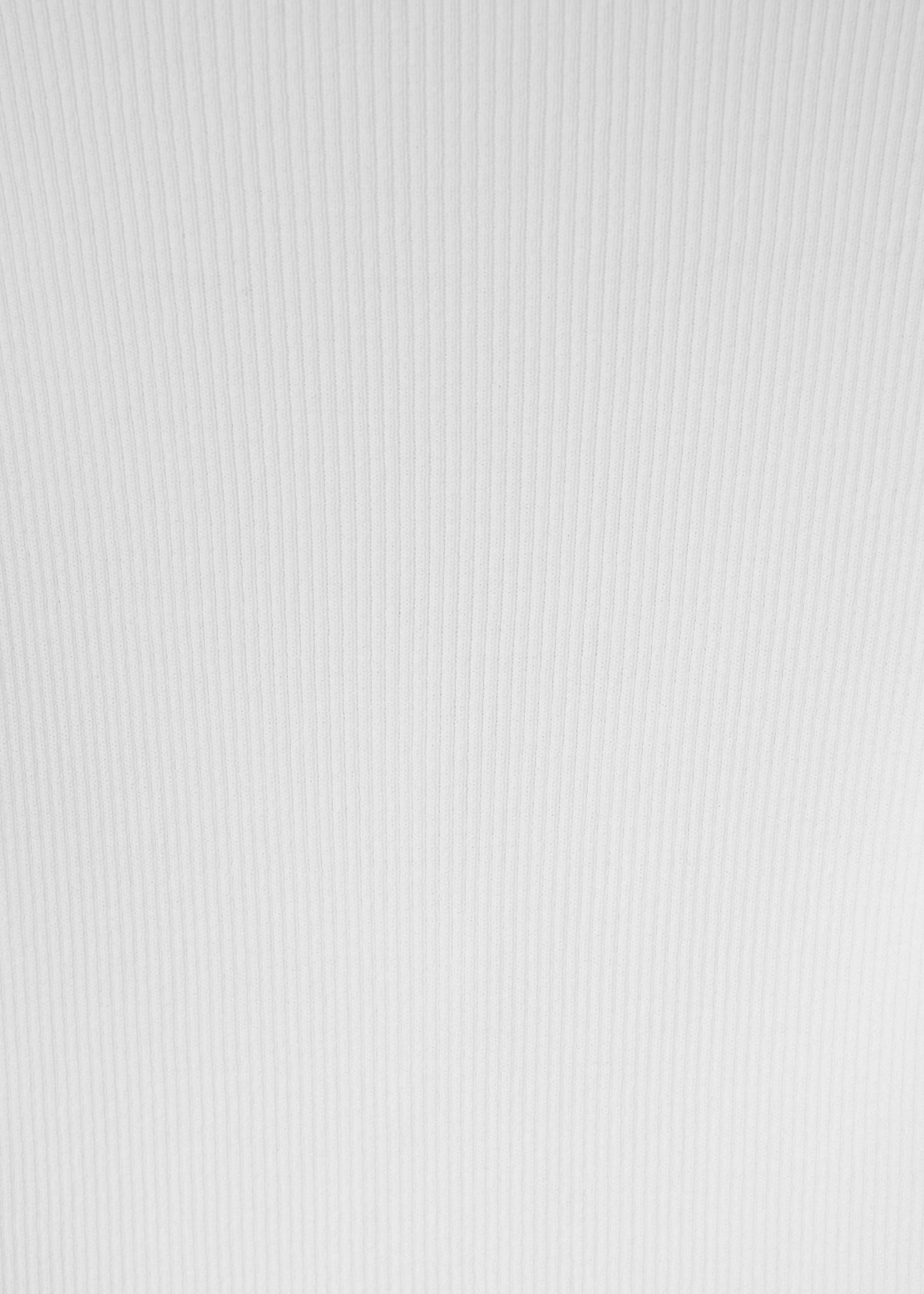 26SS RIBBED HALF SLEEVE KNIT / WHITE