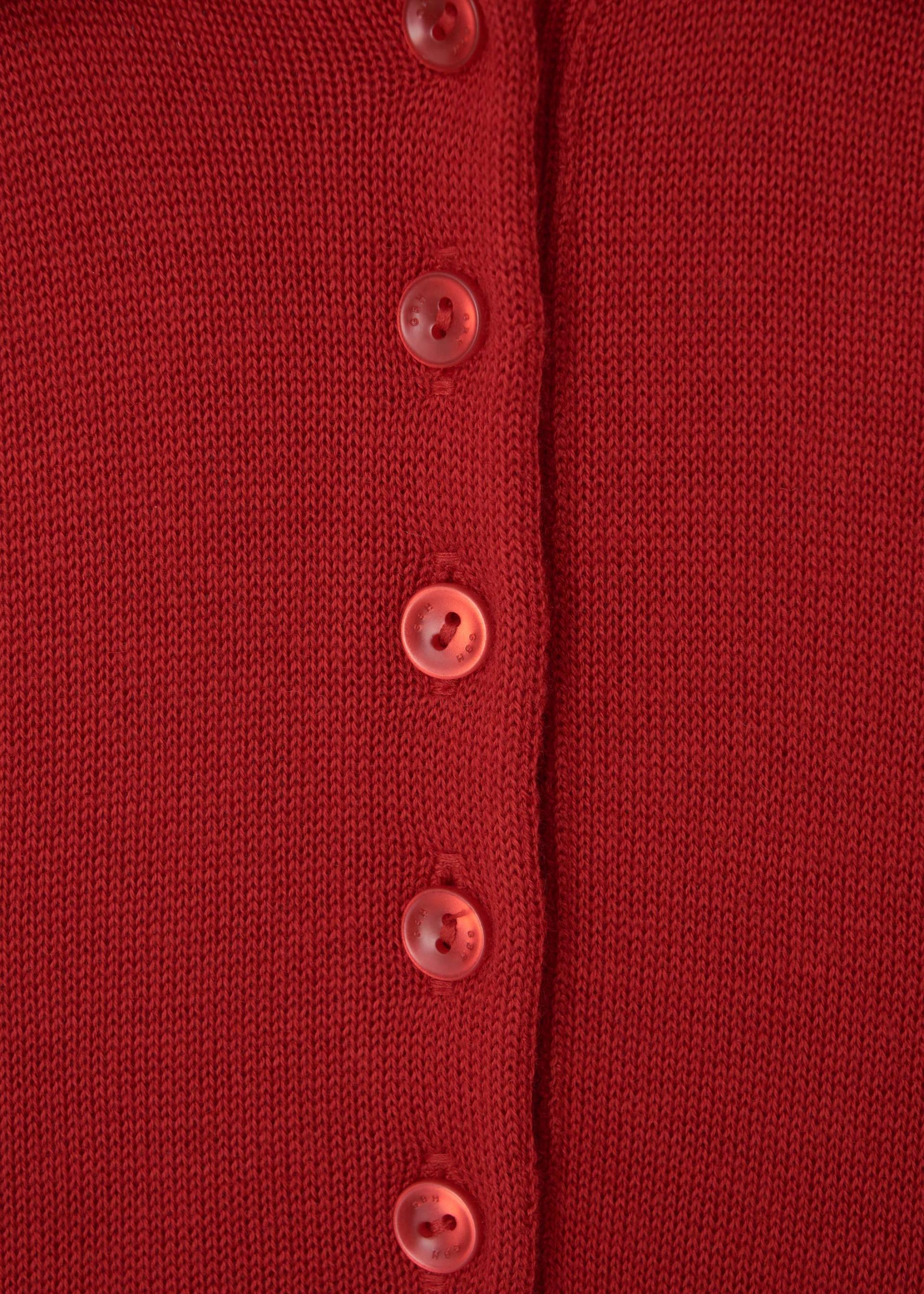 26SS WOOL SILK POLO KNIT / RED