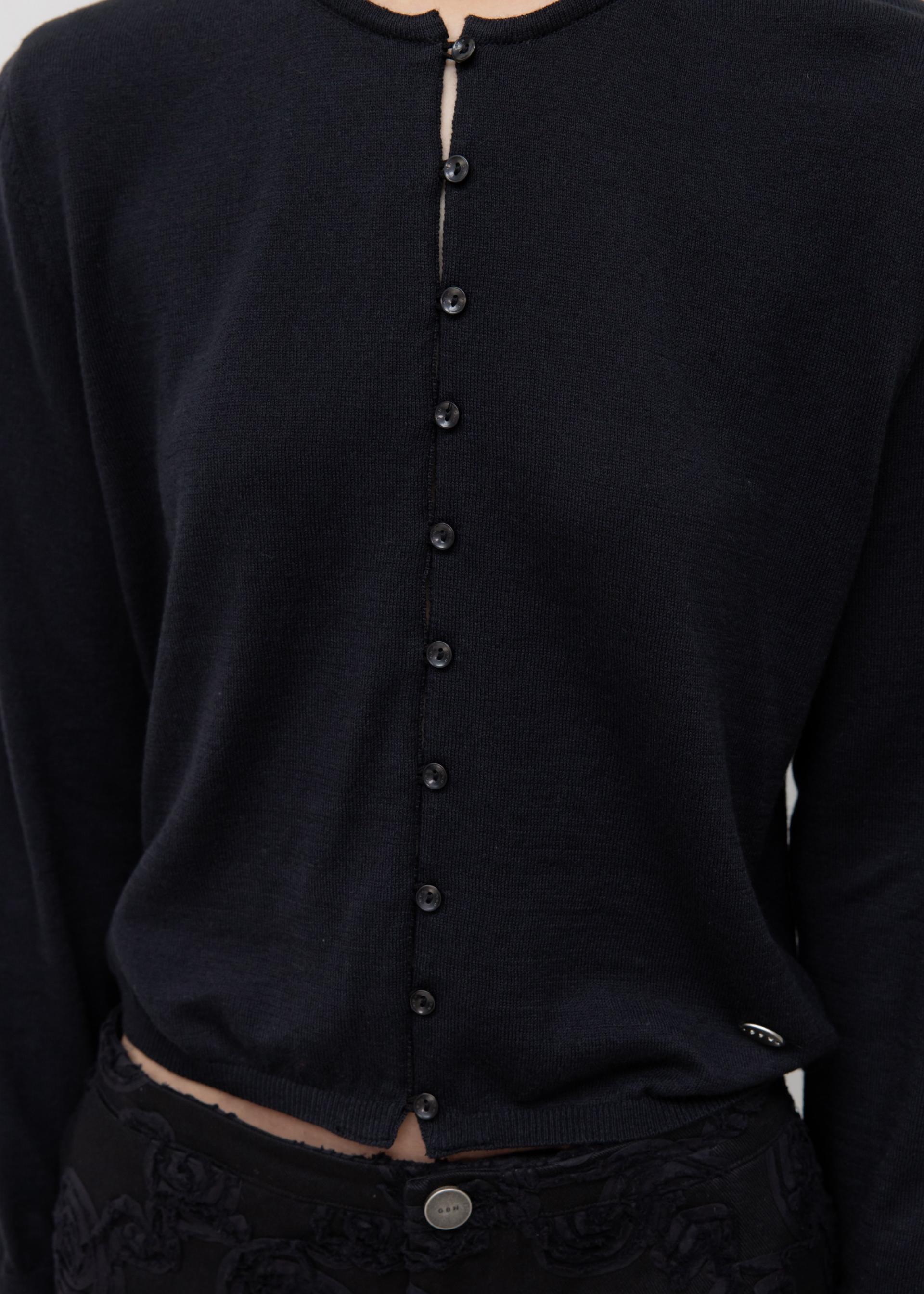 26SS CASHMERE PETITE CARDIGAN / BLACK