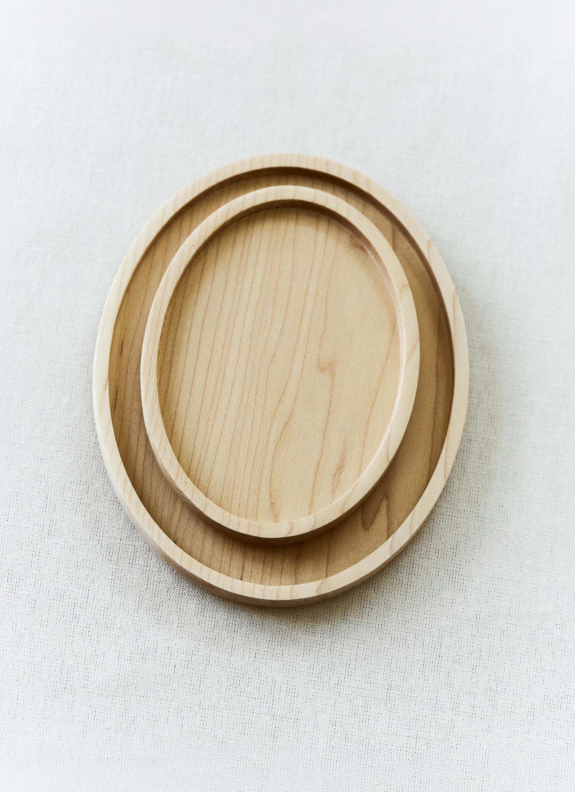 NATURAL WOOD PLATE / 130 95