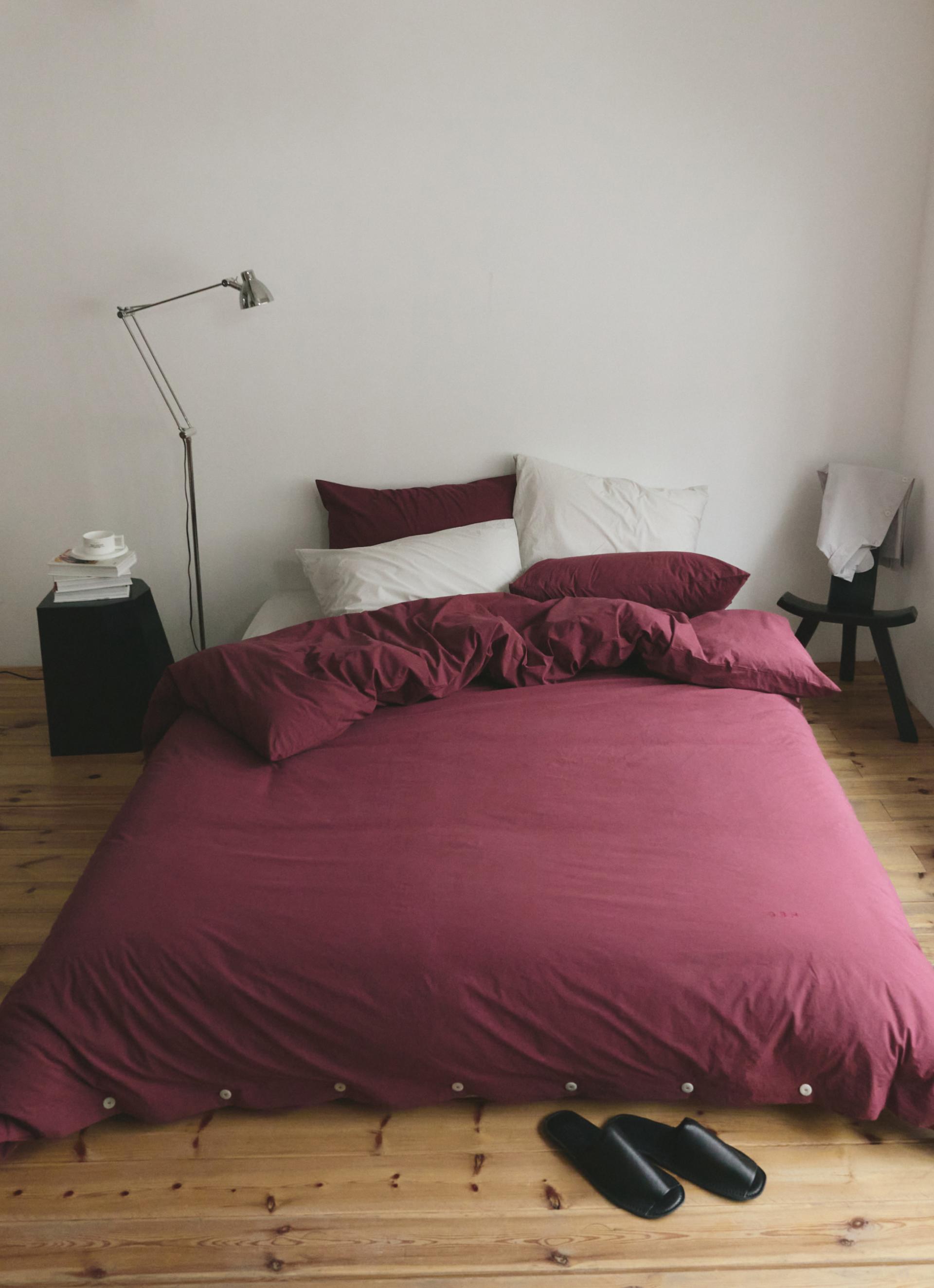 DUVET COVER - MERLOT / 2 SIZES