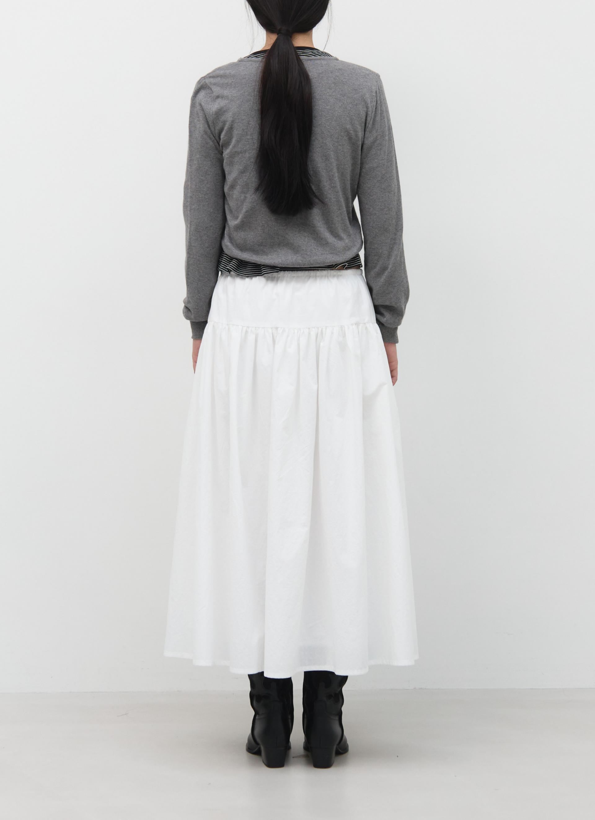 26SS CASHMERE ANG CARDIGAN / MELANGE GREY