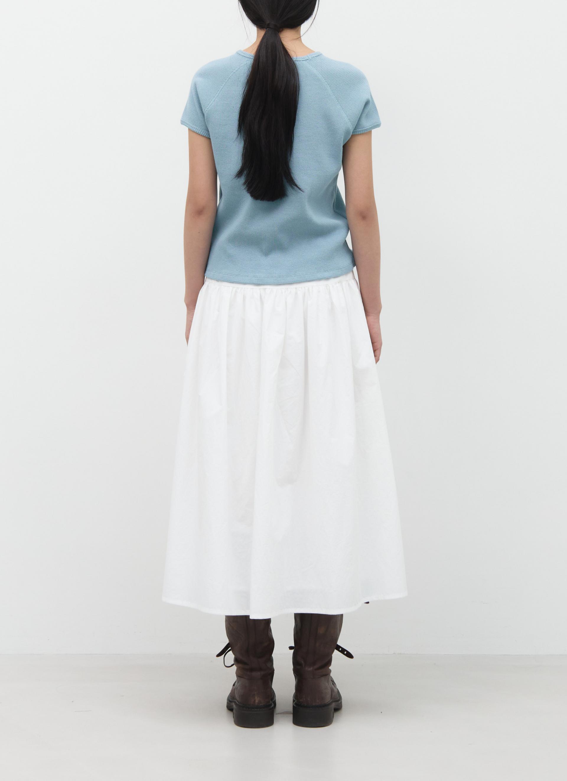 26SS PETITE WAFFLE TOP / LIGHT BLUE