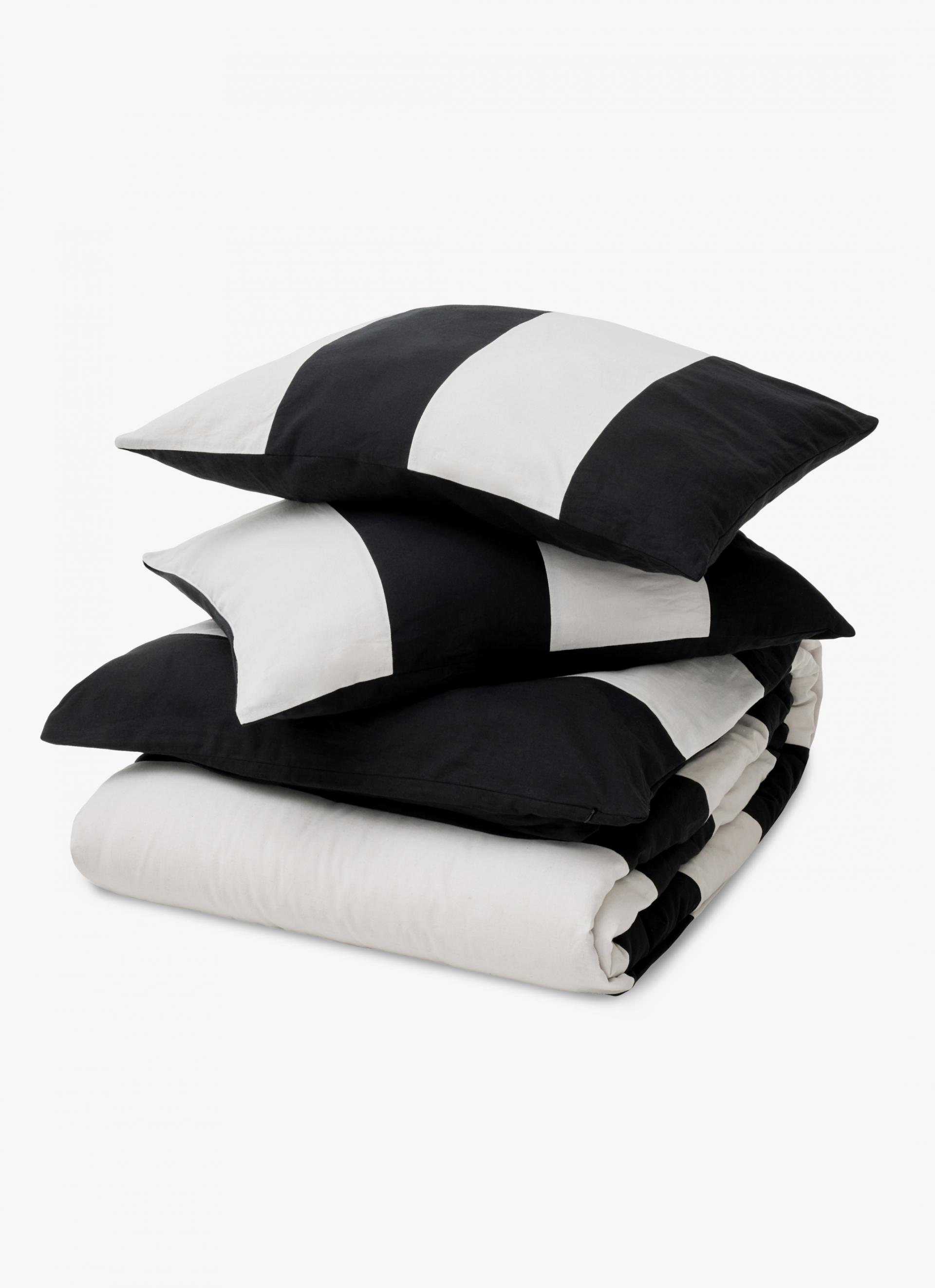 PATCHWORK DUVET COVER BLACK&ASH / 2 SIZES