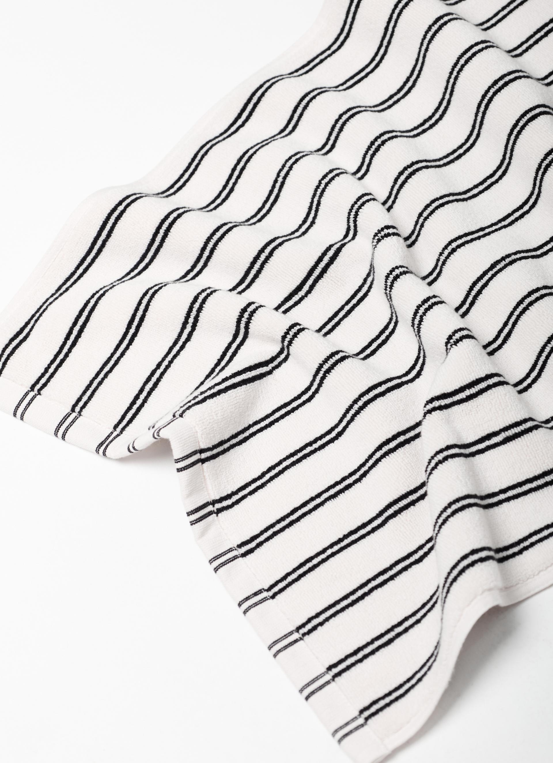 FOOT MAT_STRIPE TWIN WHITE
