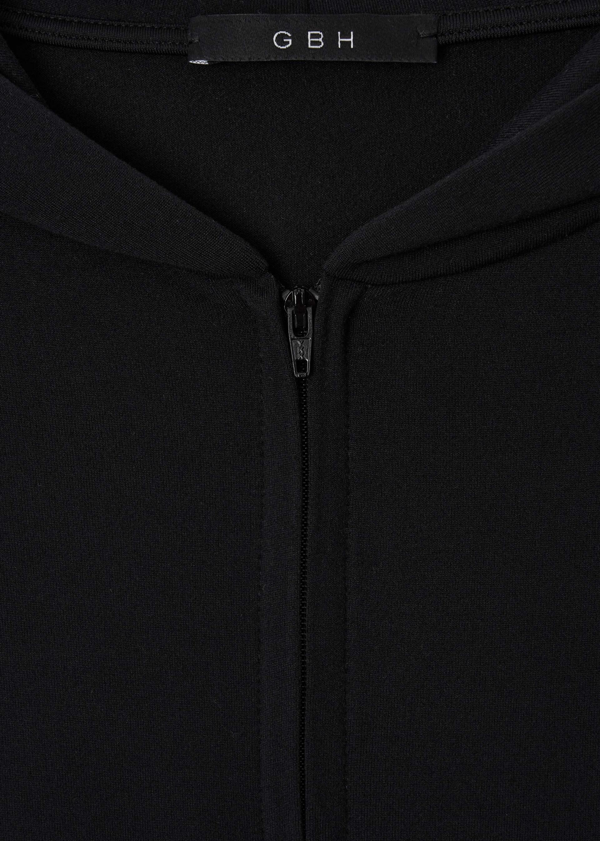 26SS DRAW HOOD ZIP-UP / BLACK