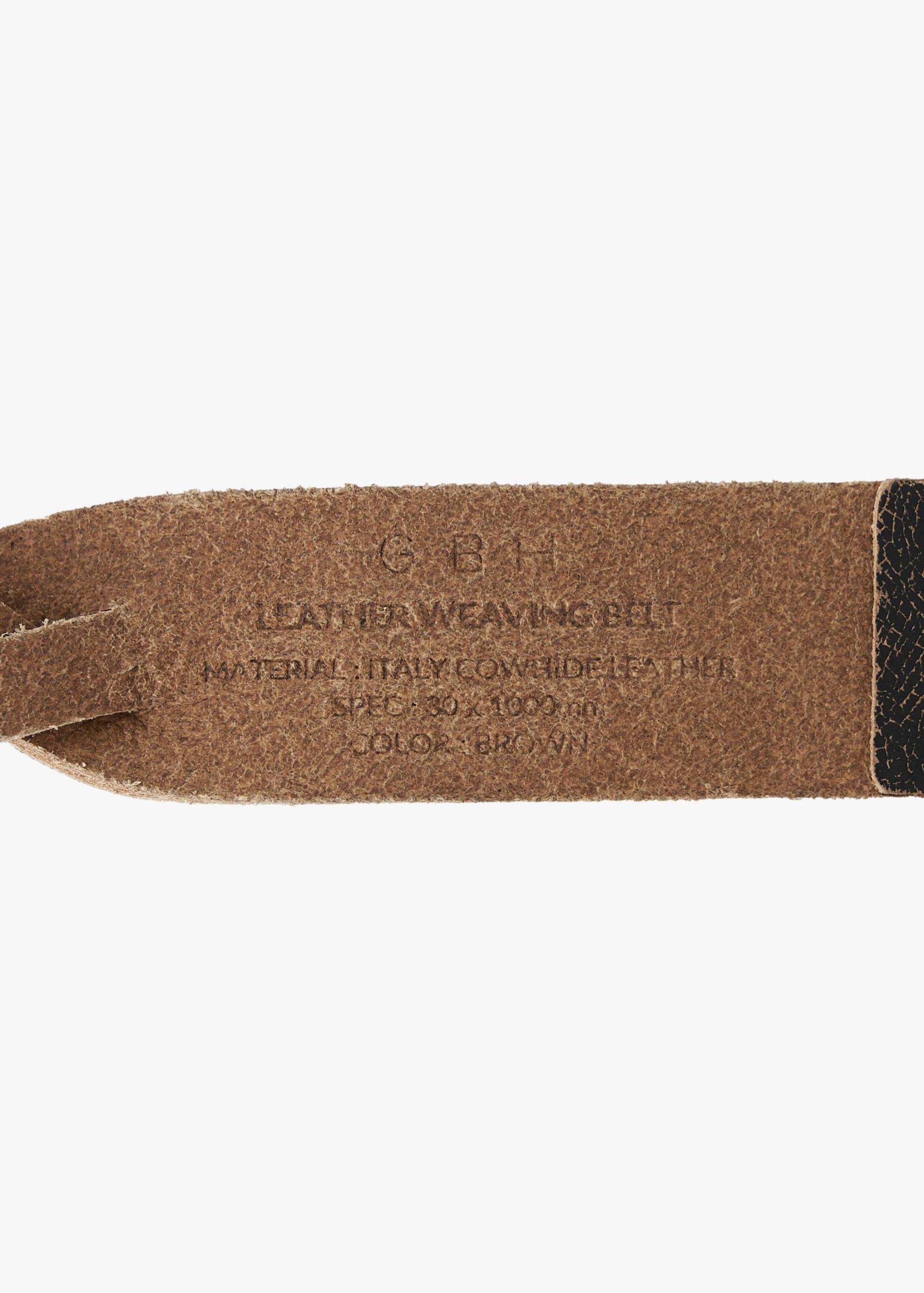 26SS TWIST BELT / DARK BROWN