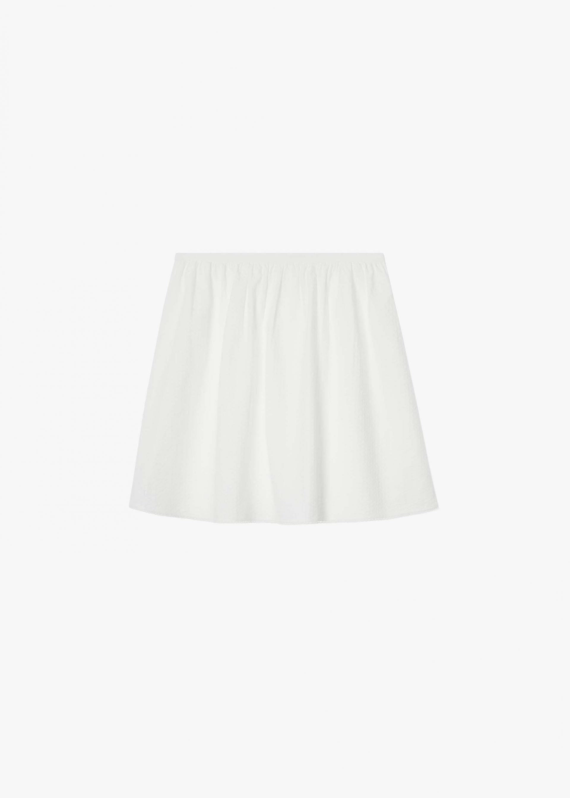 26SS COTTON POLINE SKIRT / WHITE