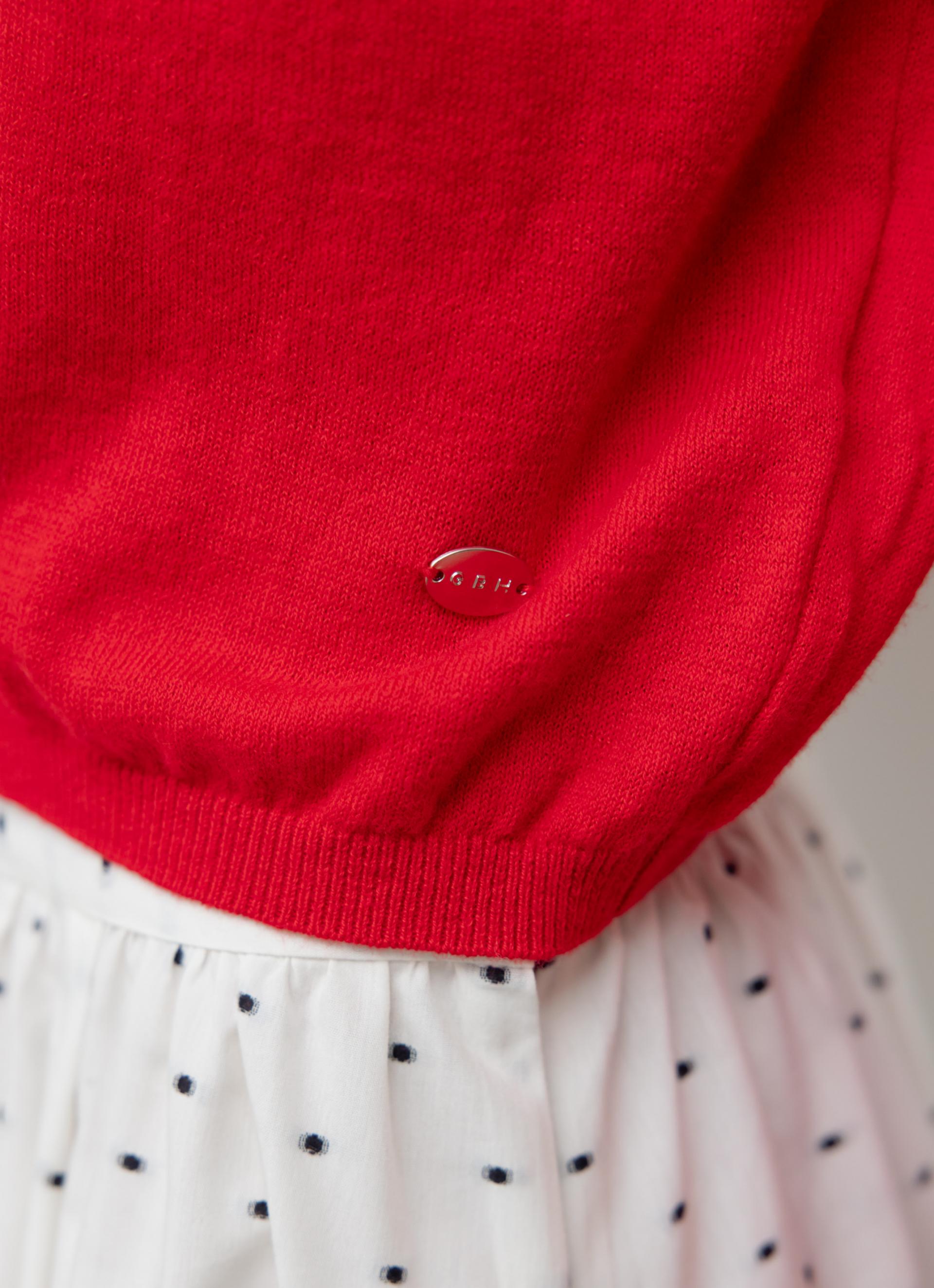 26SS CASHMERE PETITE CARDIGAN / RED
