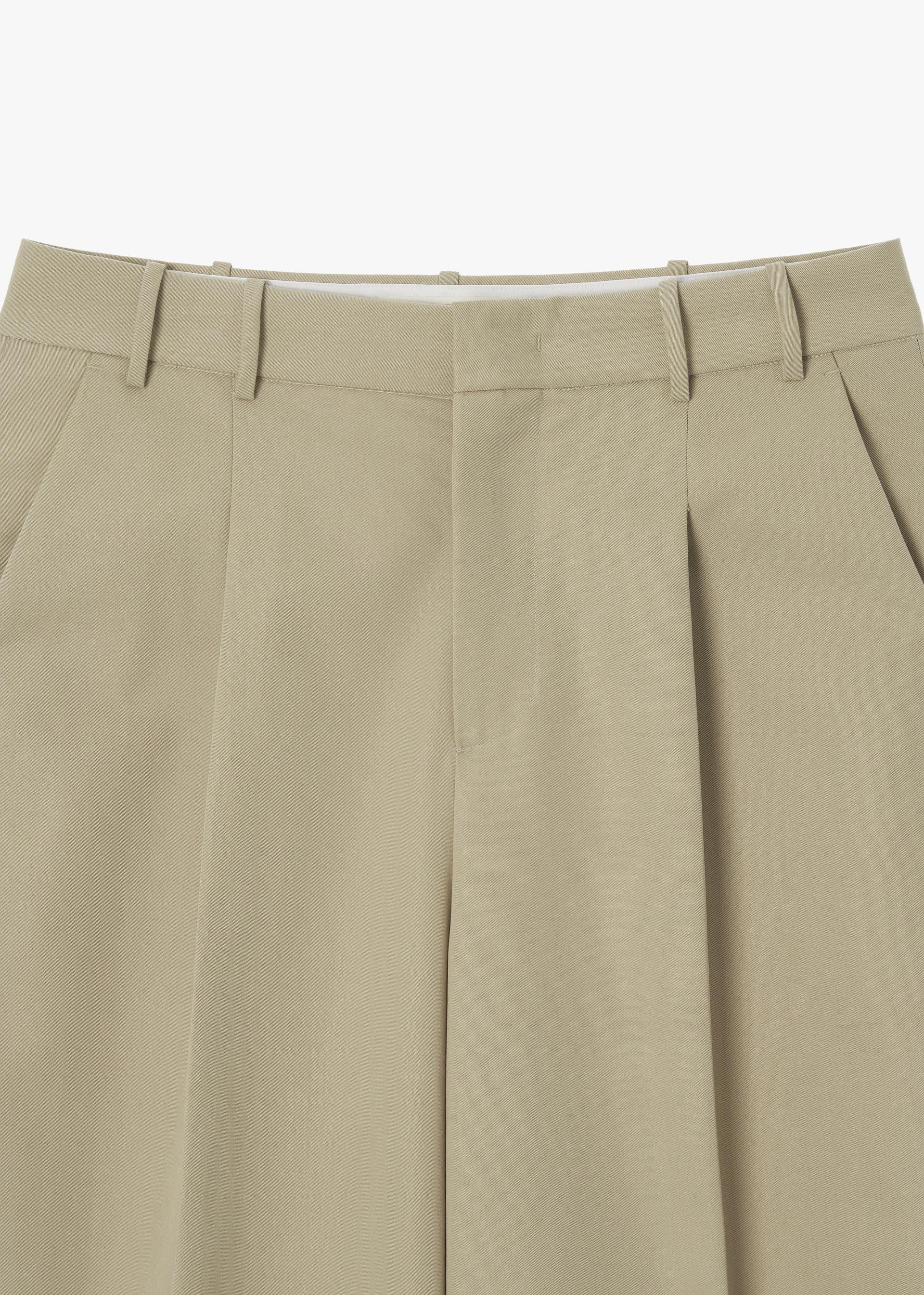 26SS WIDE FIT COTTON PANTS / BEIGE