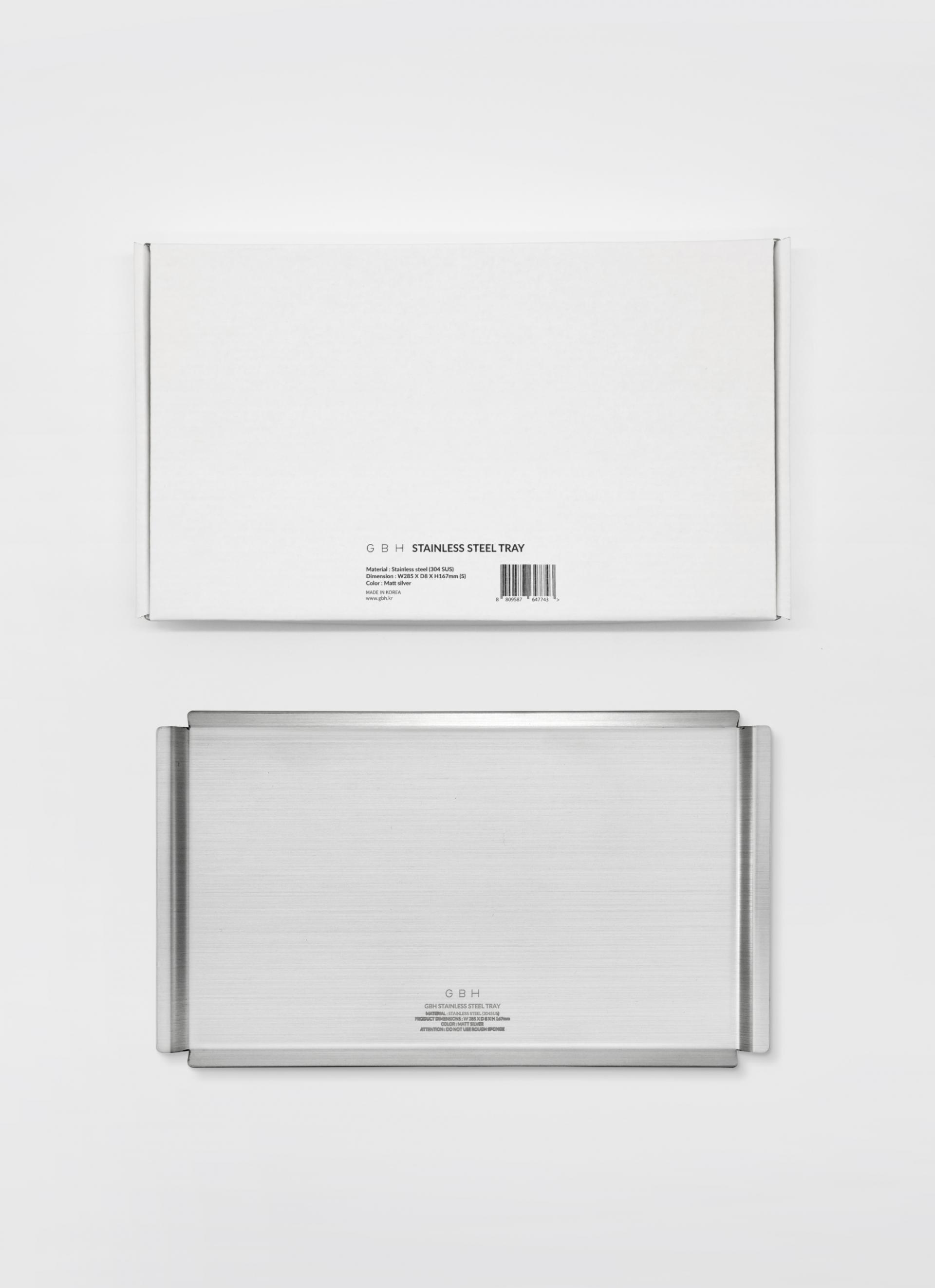 STAINLESS STEEL TRAY / 2 SIZE