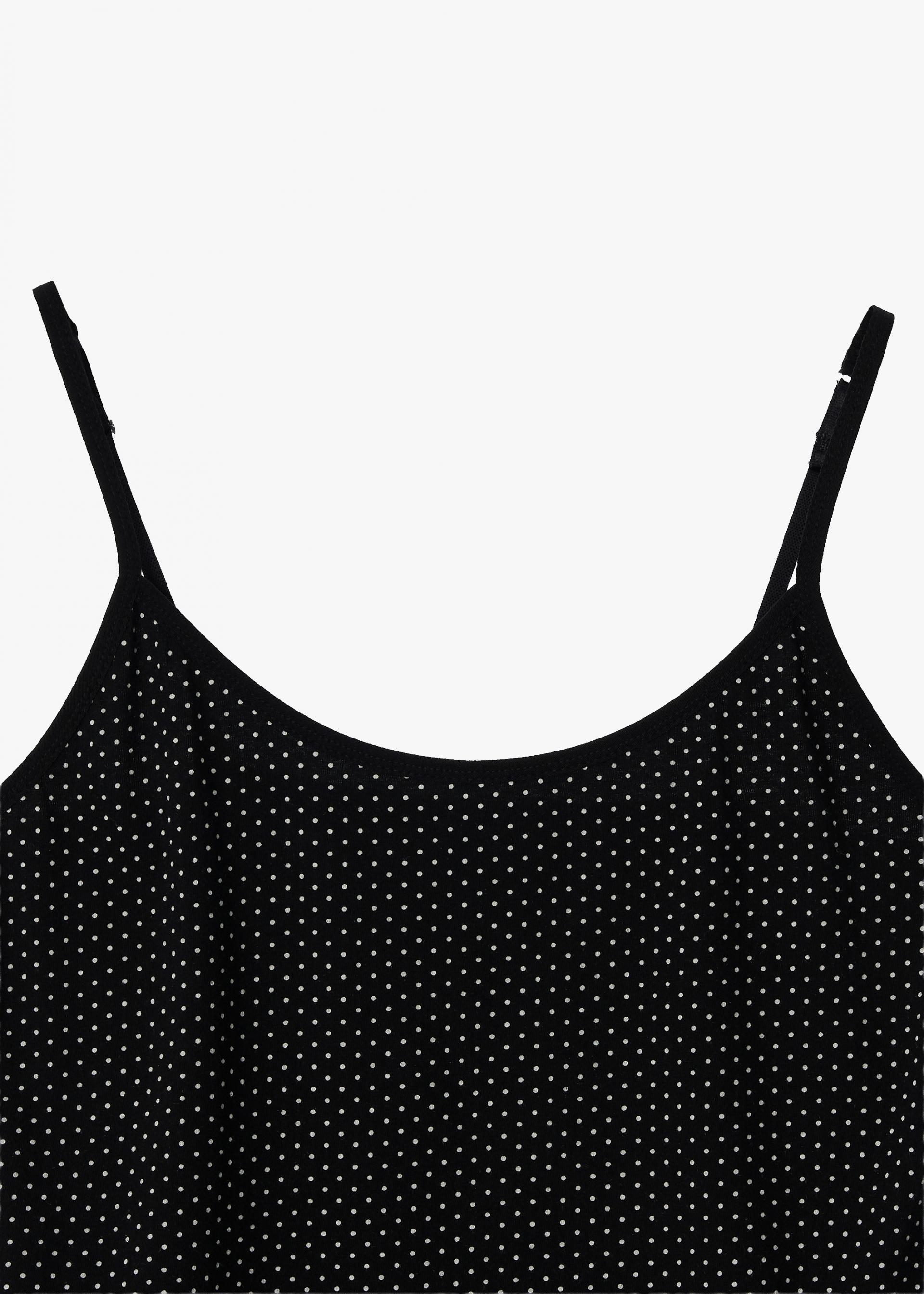26SS SLIM FIT DOT SLEEVELESS / BLACK