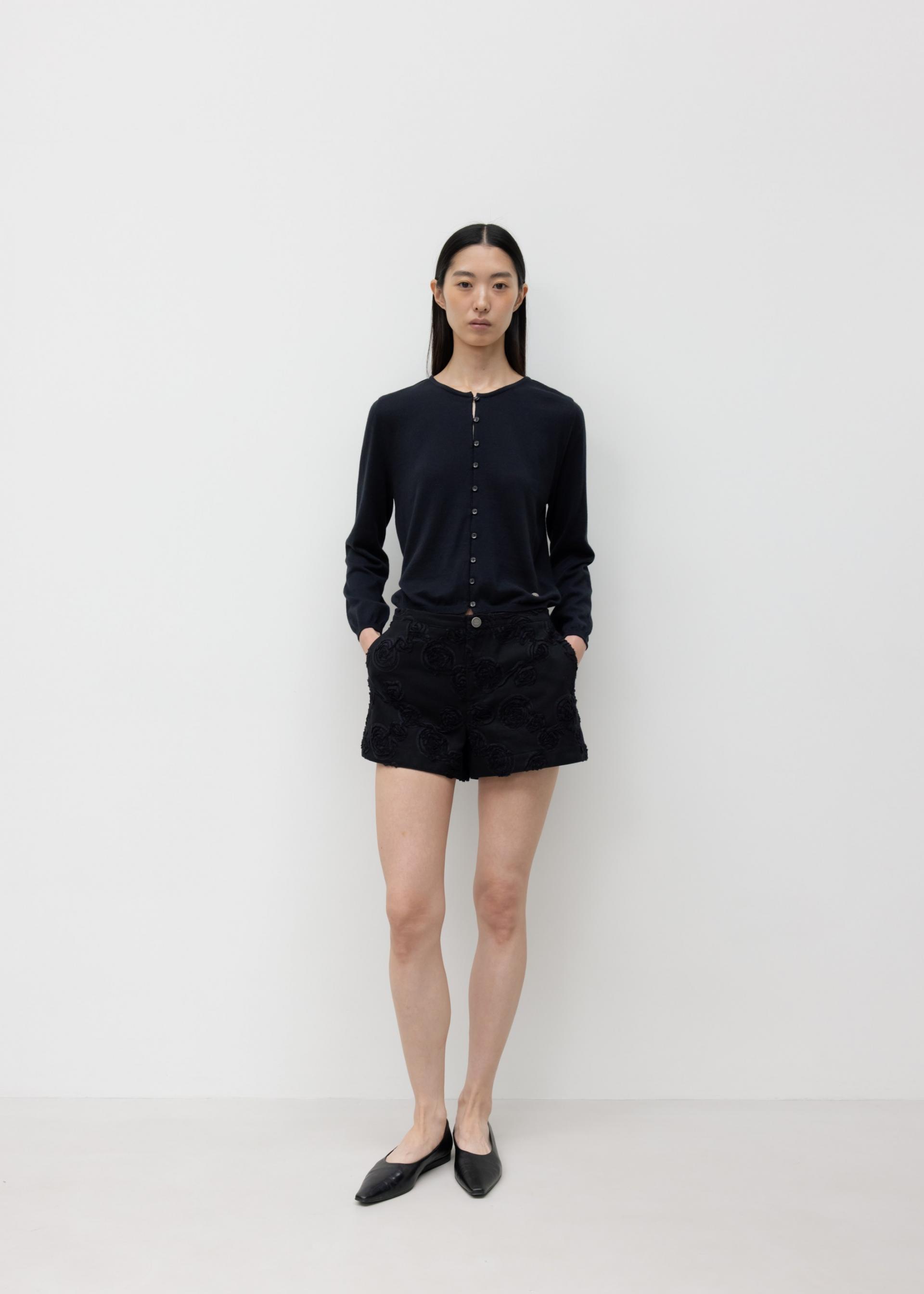 26SS CASHMERE PETITE CARDIGAN / BLACK