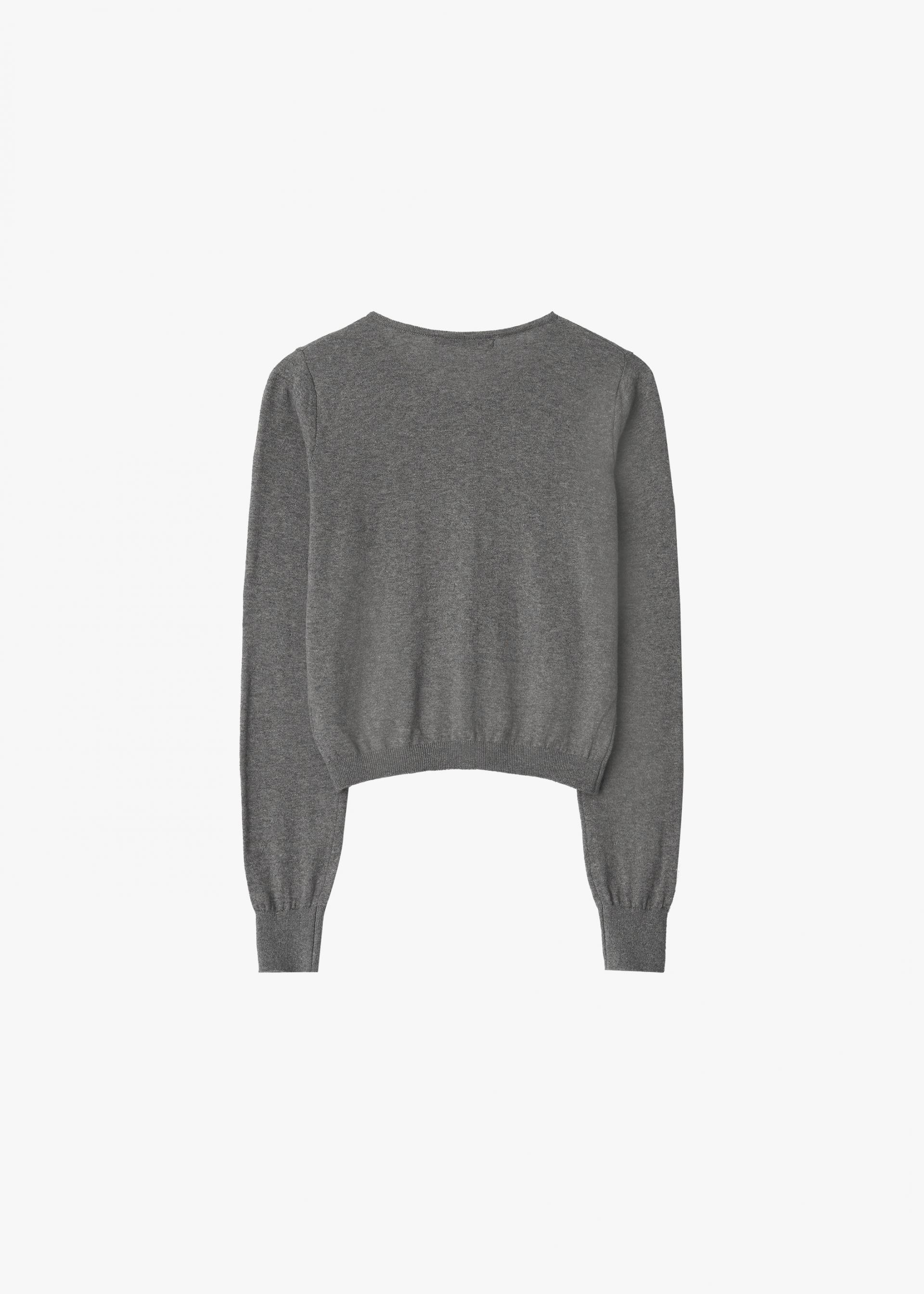 26SS CASHMERE ANG CARDIGAN / MELANGE GREY
