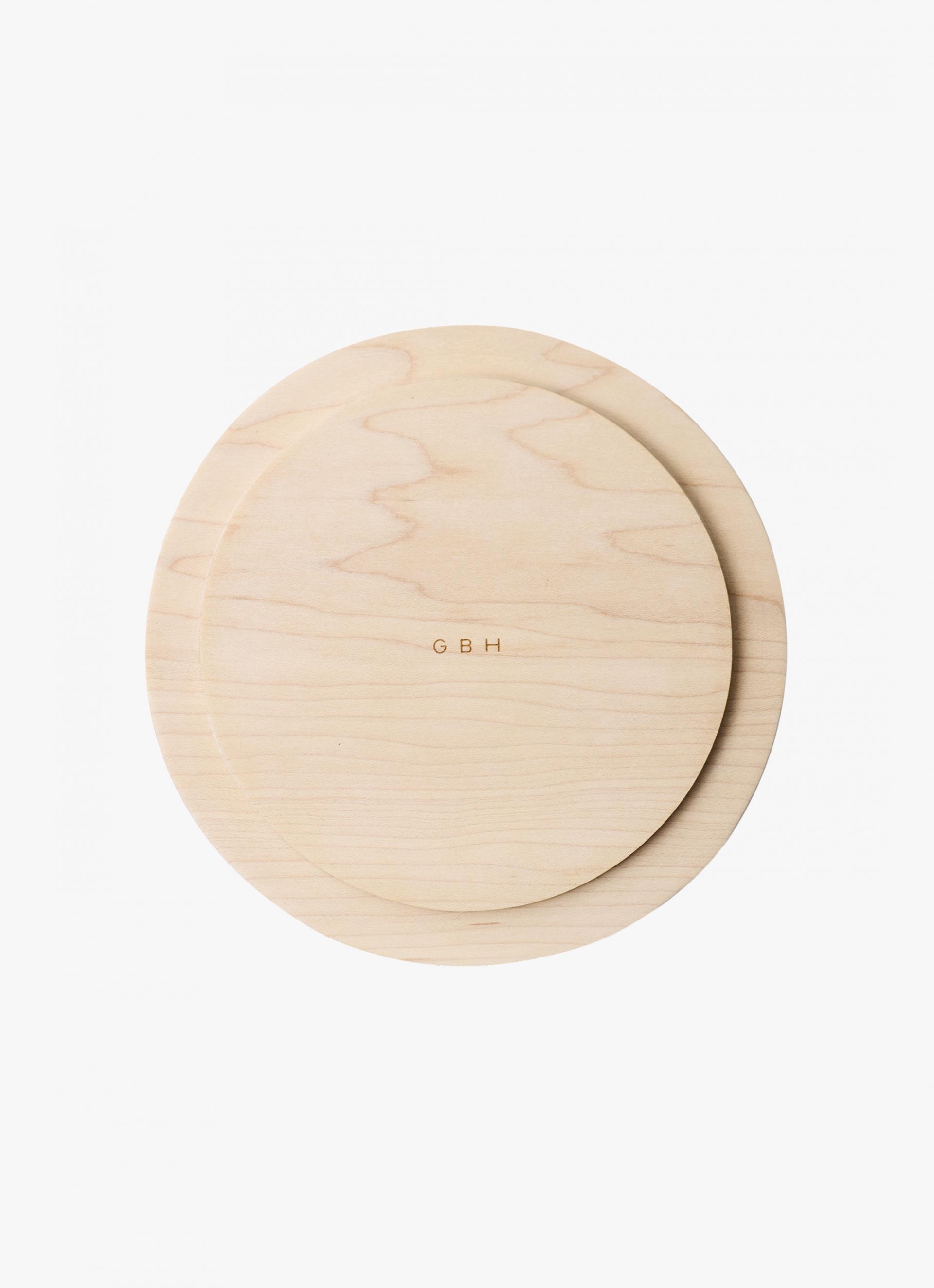 NATURAL WOOD PLATE / 165