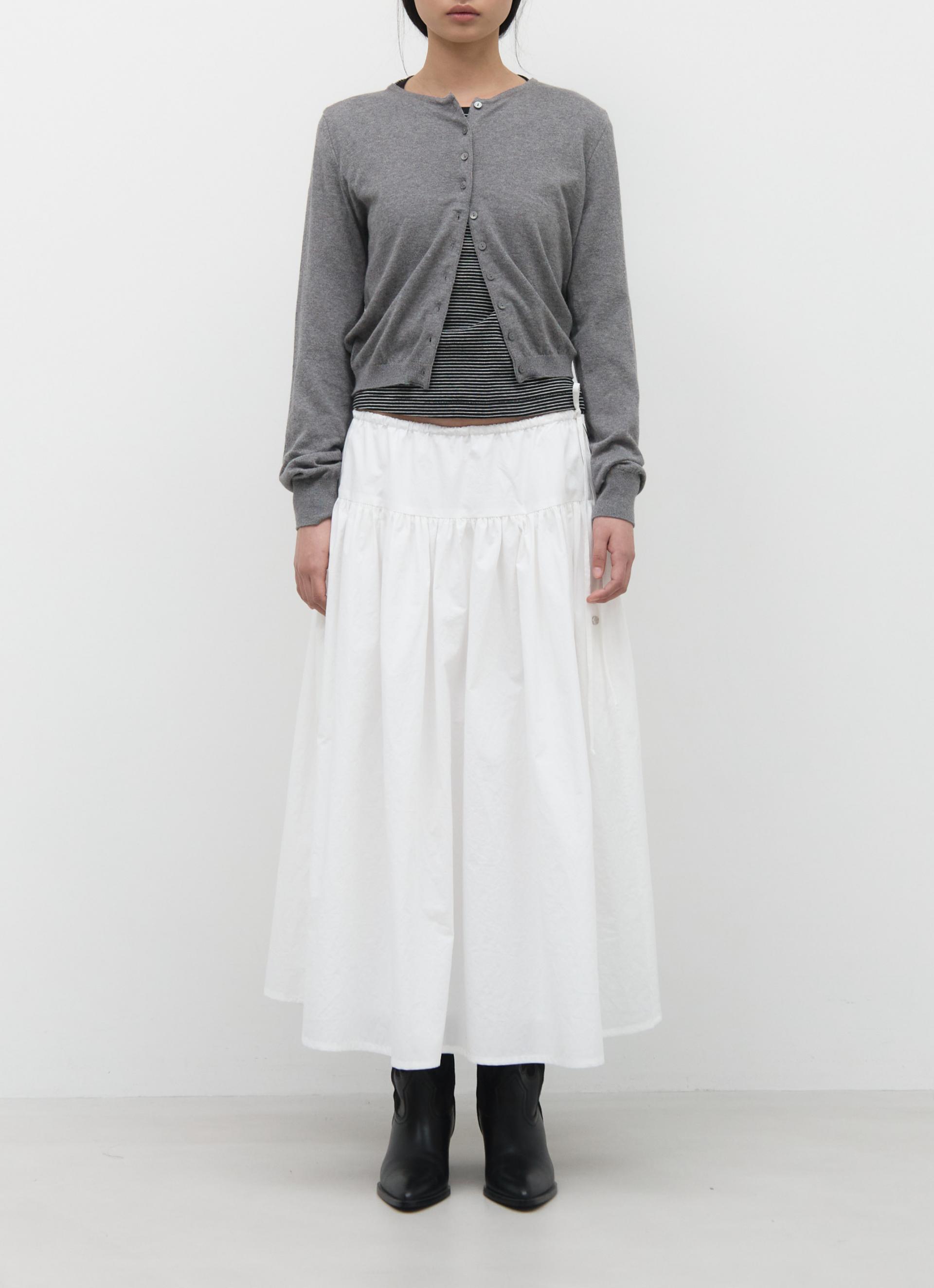 26SS CASHMERE ANG CARDIGAN / MELANGE GREY