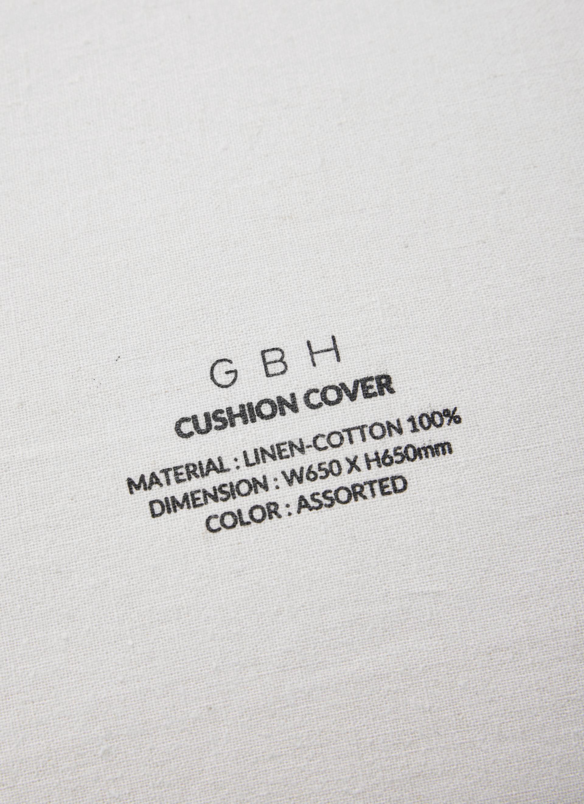 PATCHWORK CUSHION COVER / ASH (65x65cm)