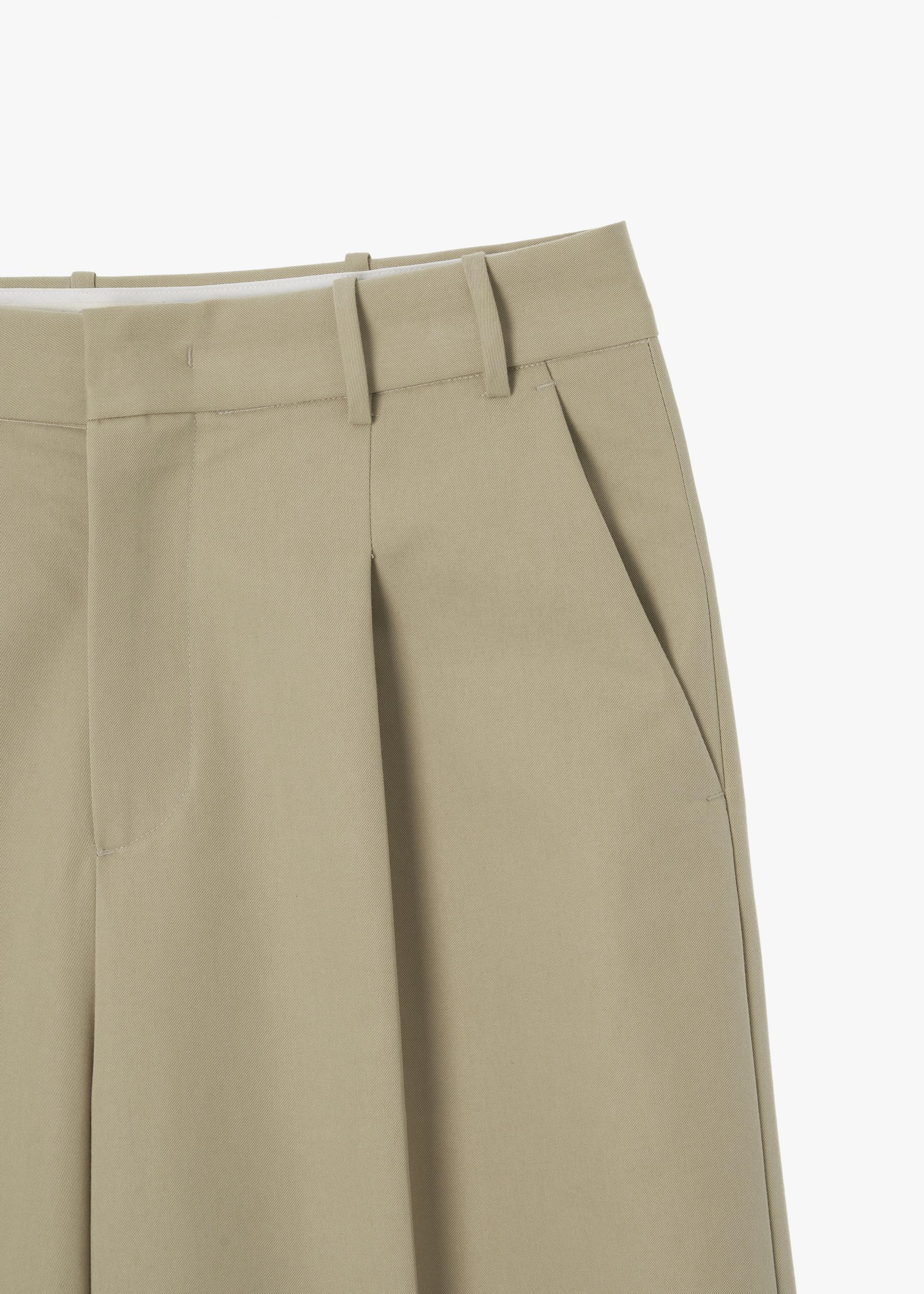 26SS WIDE FIT COTTON PANTS / BEIGE