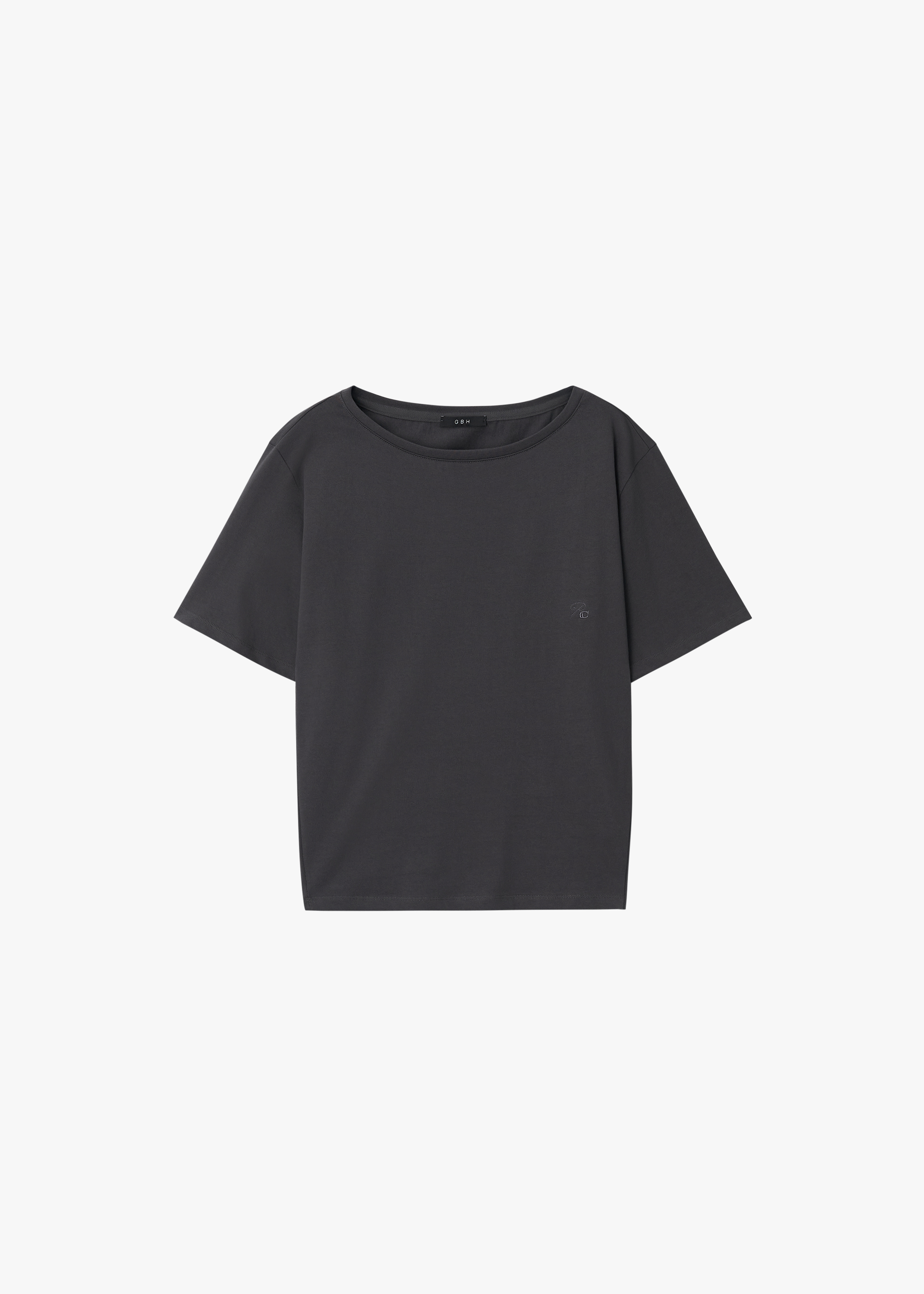 26SS UNBALANCE OFF SHOULDER TOP / GREY