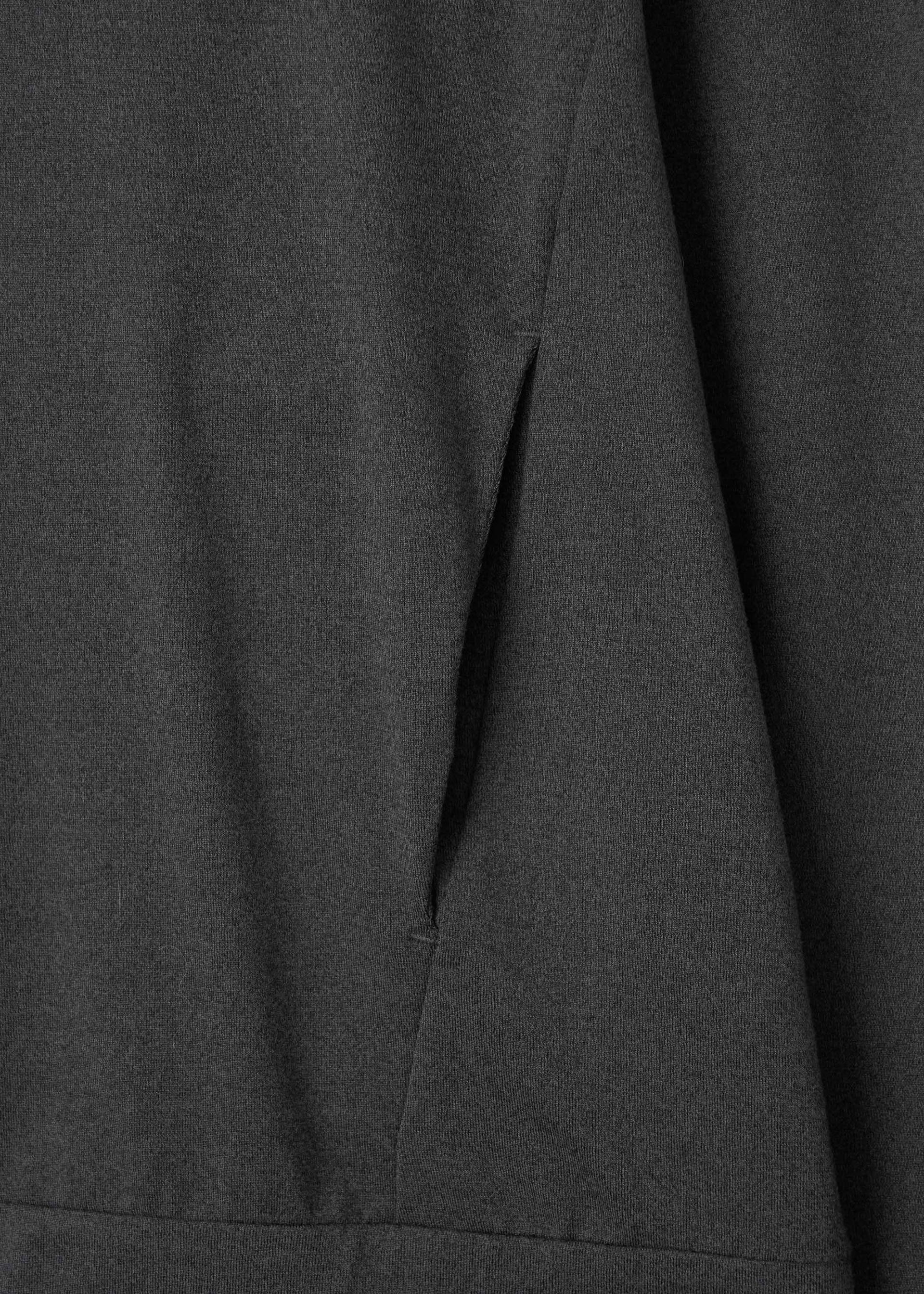 26SS DRAW HOOD ZIP-UP / CHARCOAL