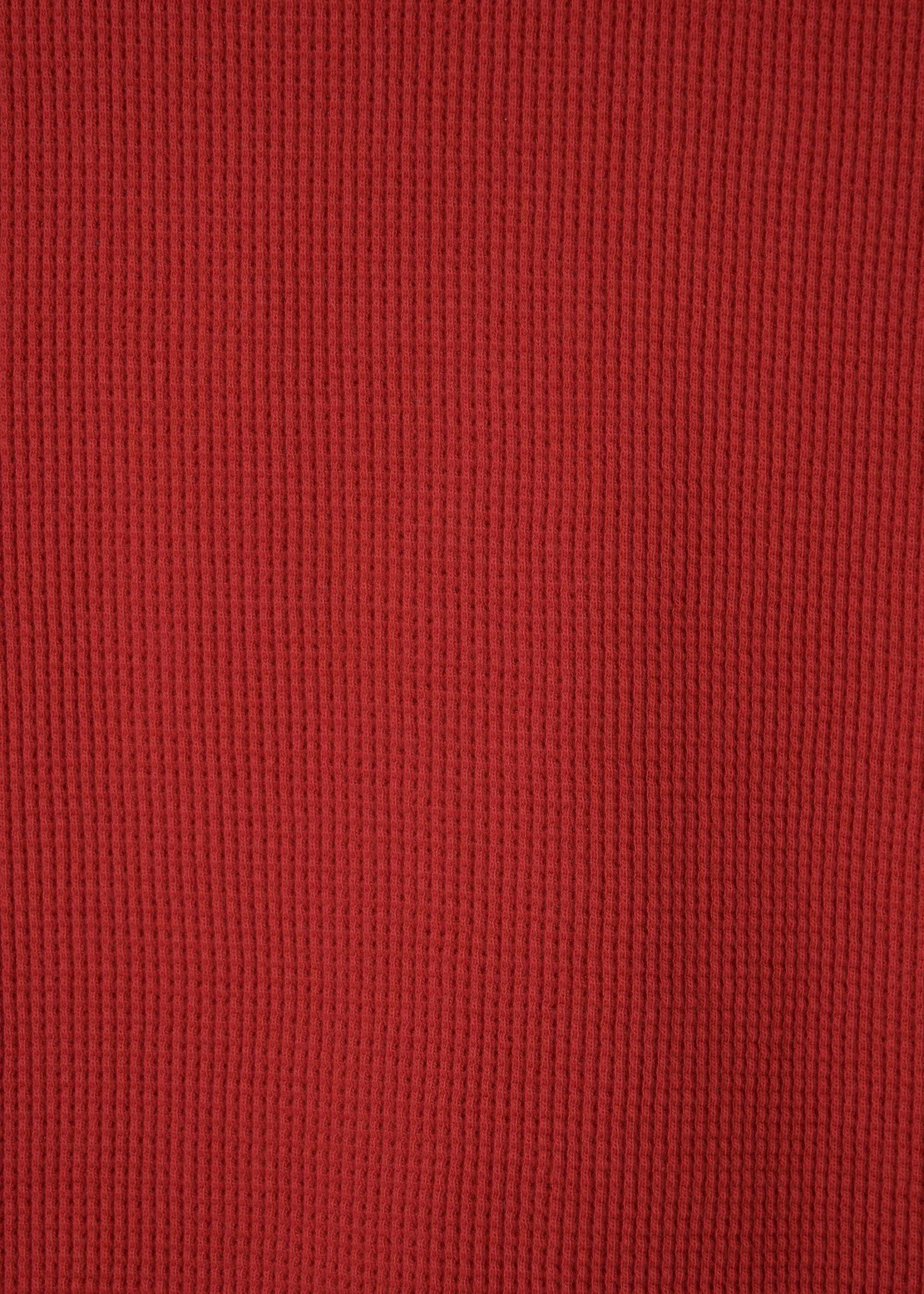 26SS PETITE WAFFLE TOP / RED