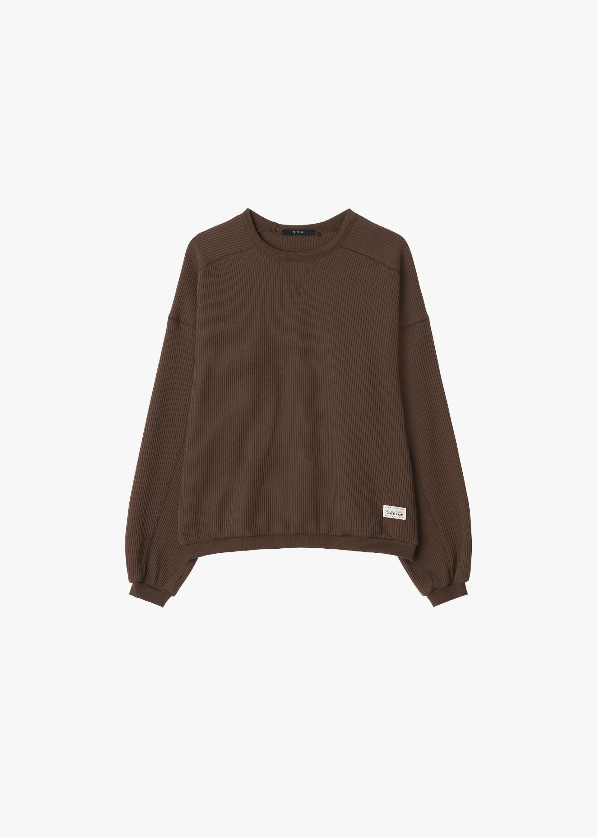 26SS WAFFLE TOP / BROWN
