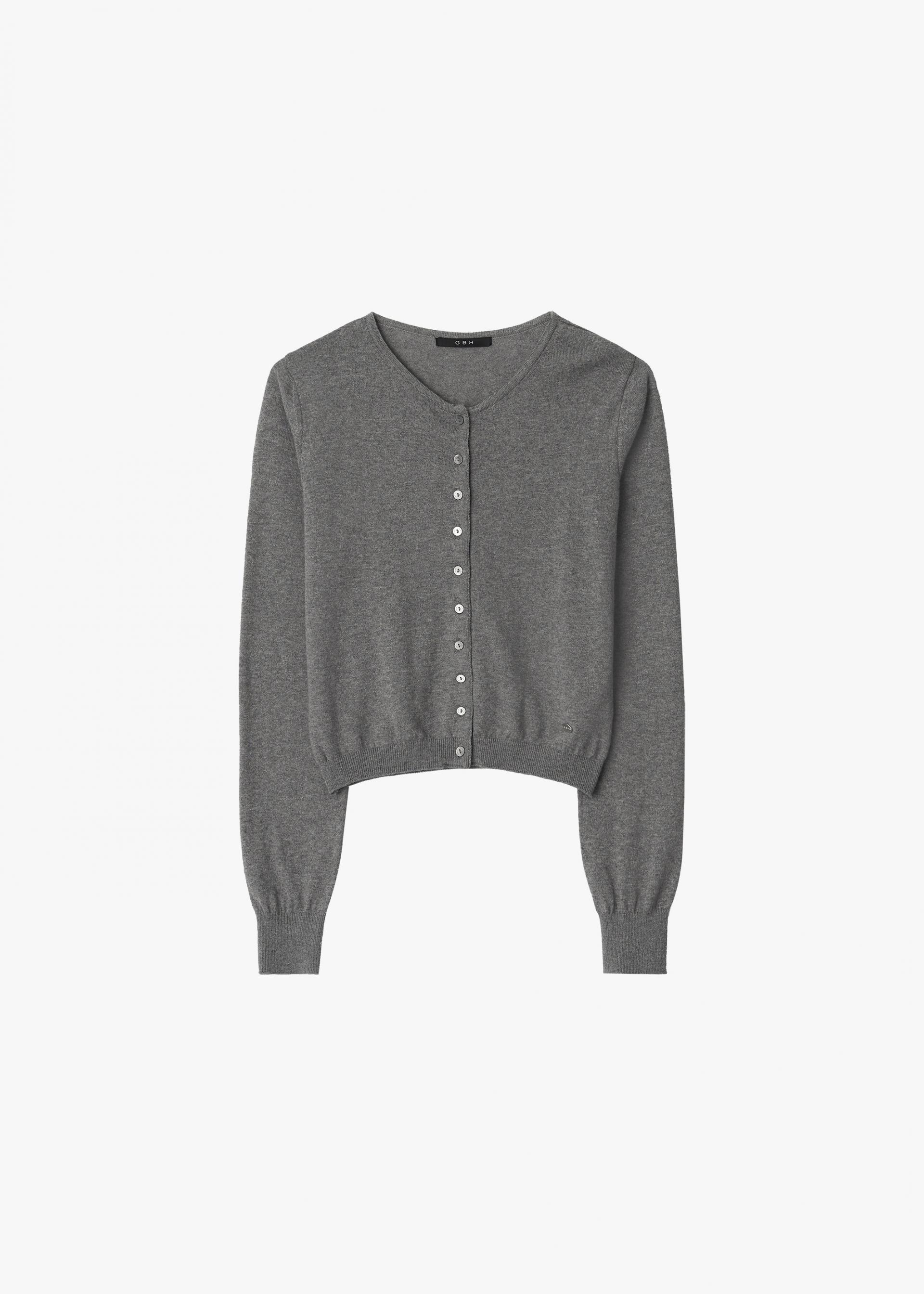 26SS CASHMERE ANG CARDIGAN / MELANGE GREY