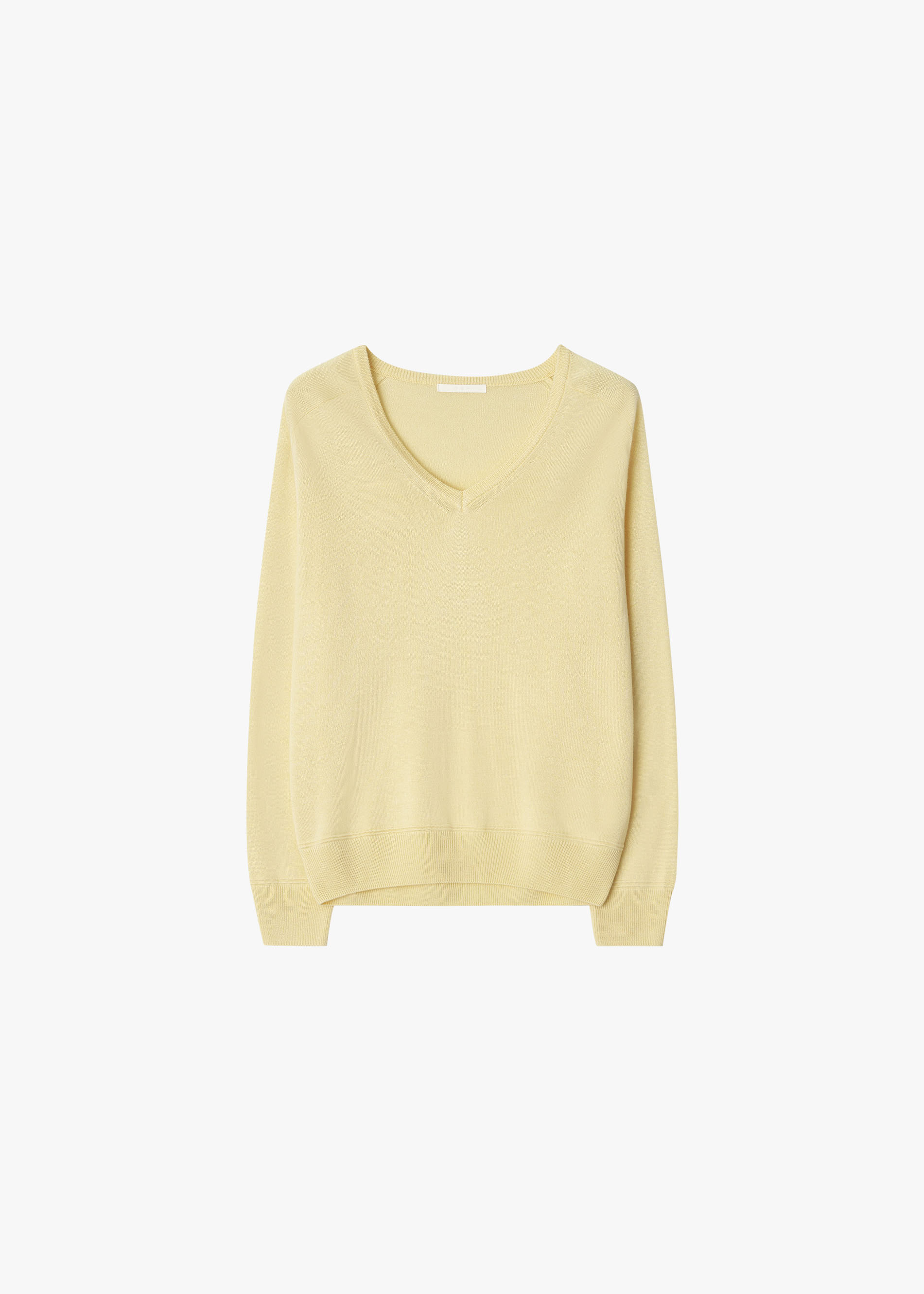26SS LOOSE V-NECK KNIT / BUTTER