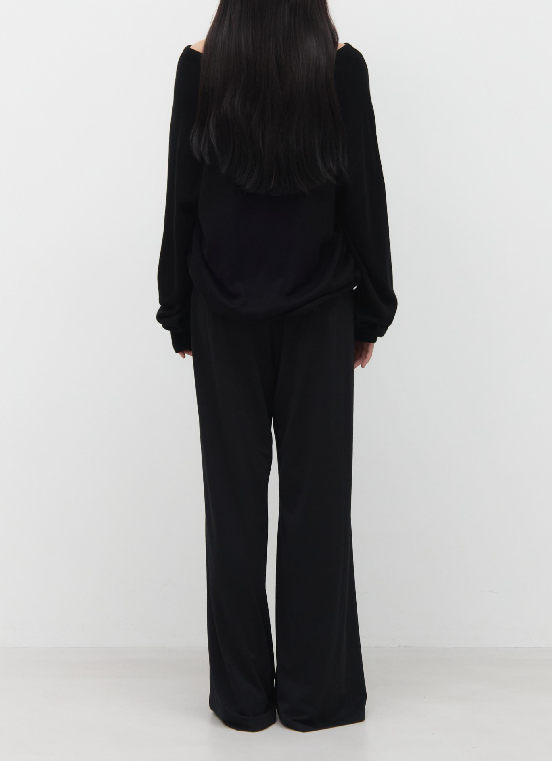 26SS LOOSE V-NECK KNIT / BLACK