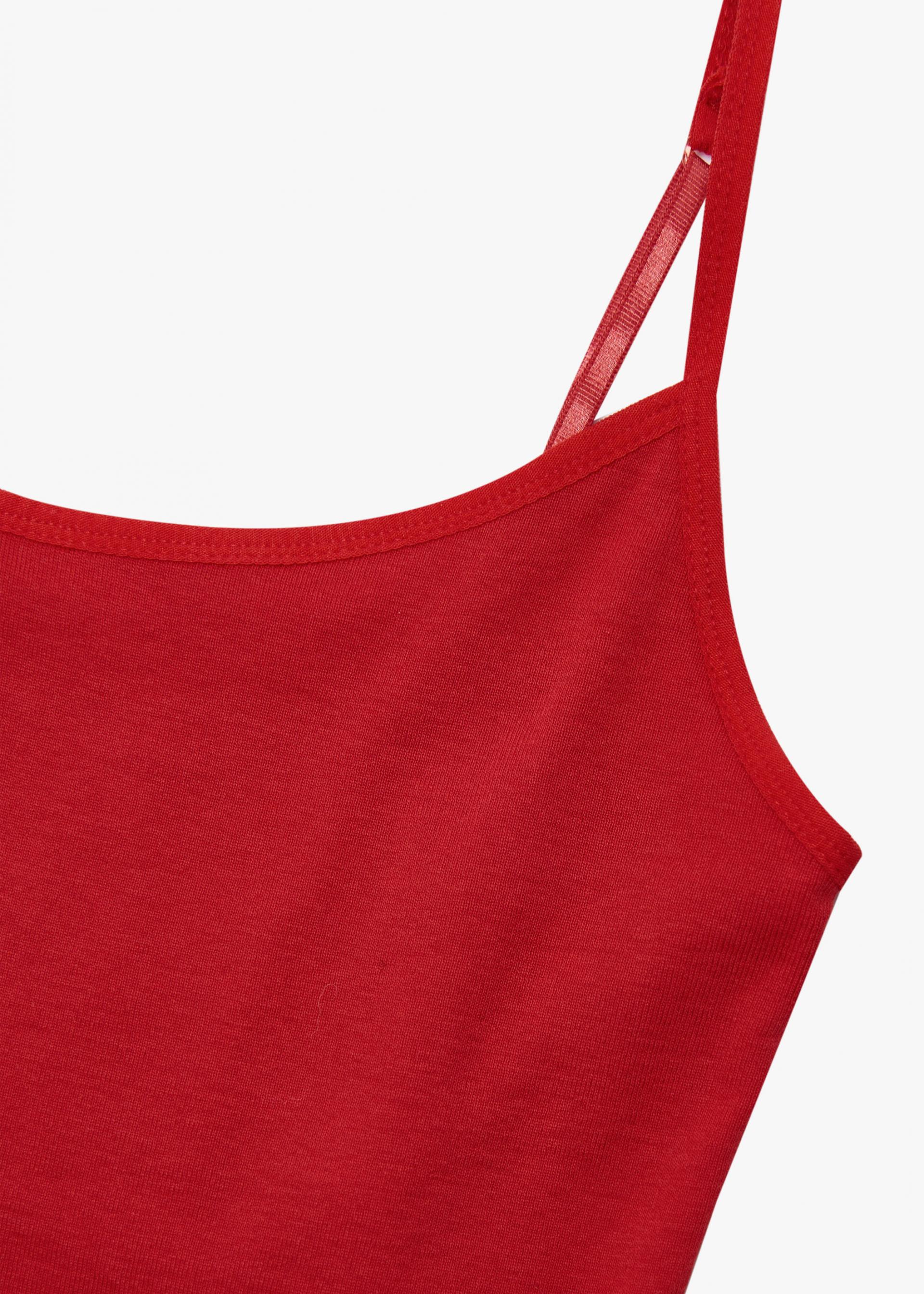 26SS SLIM FIT BASIC SLEEVELESS / RED