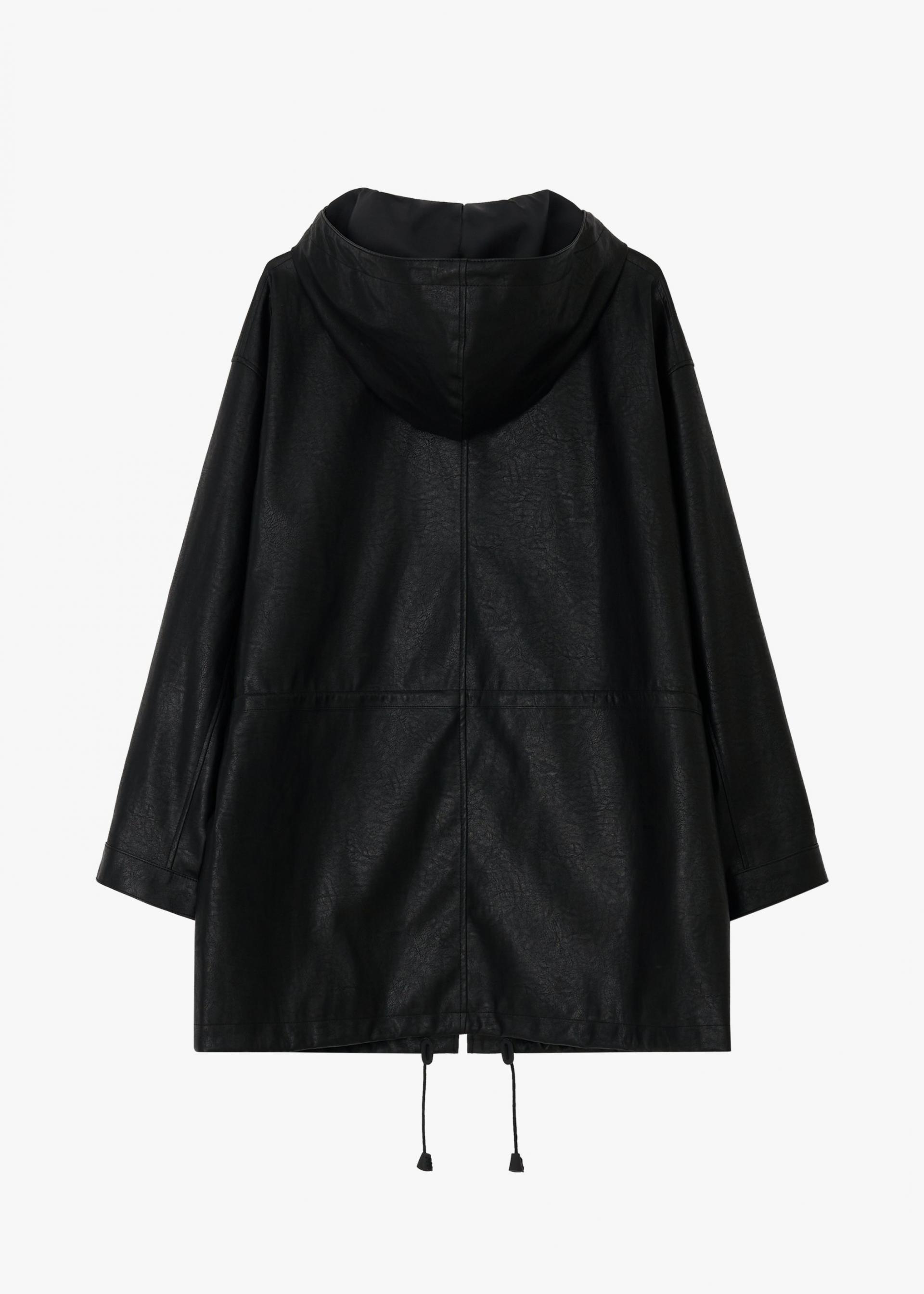 26SS HUNTING FAUX LEATHER JACKET / BLACK
