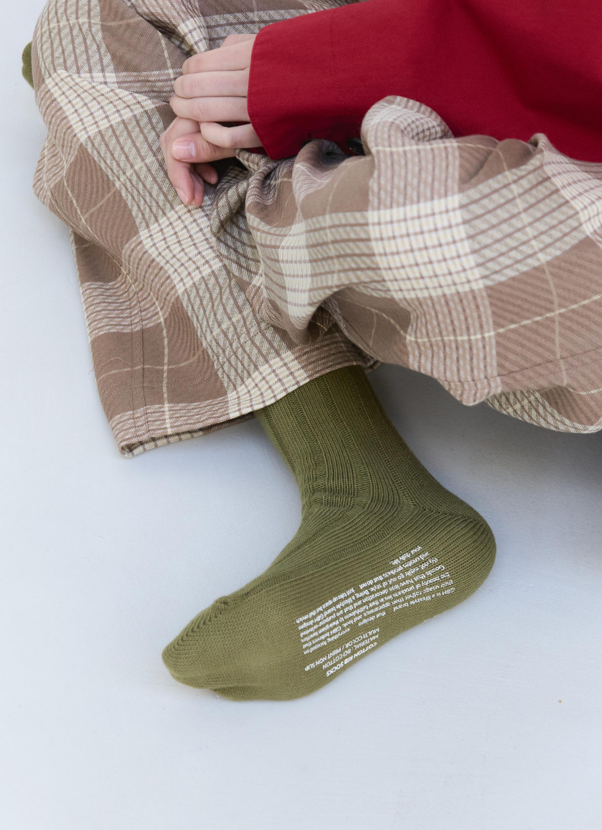 26SS COTTON RIB SOCKS / 8 COLOR