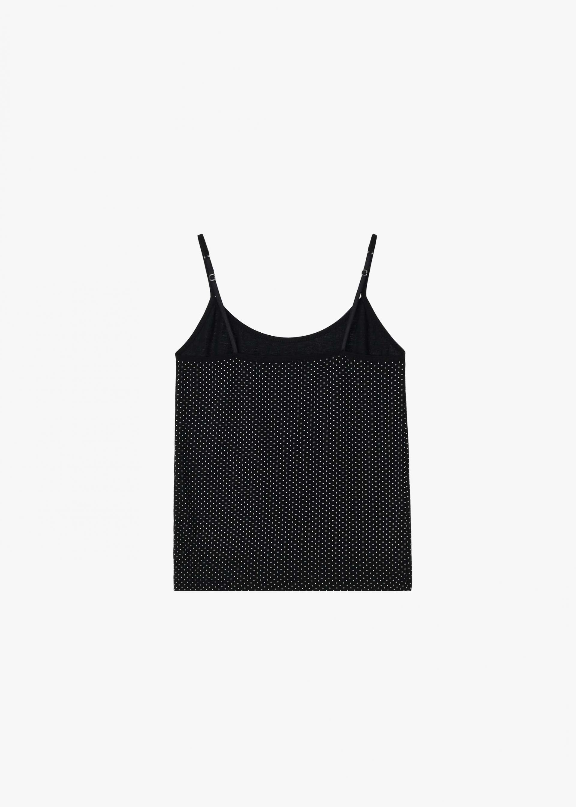 26SS SLIM FIT DOT SLEEVELESS / BLACK
