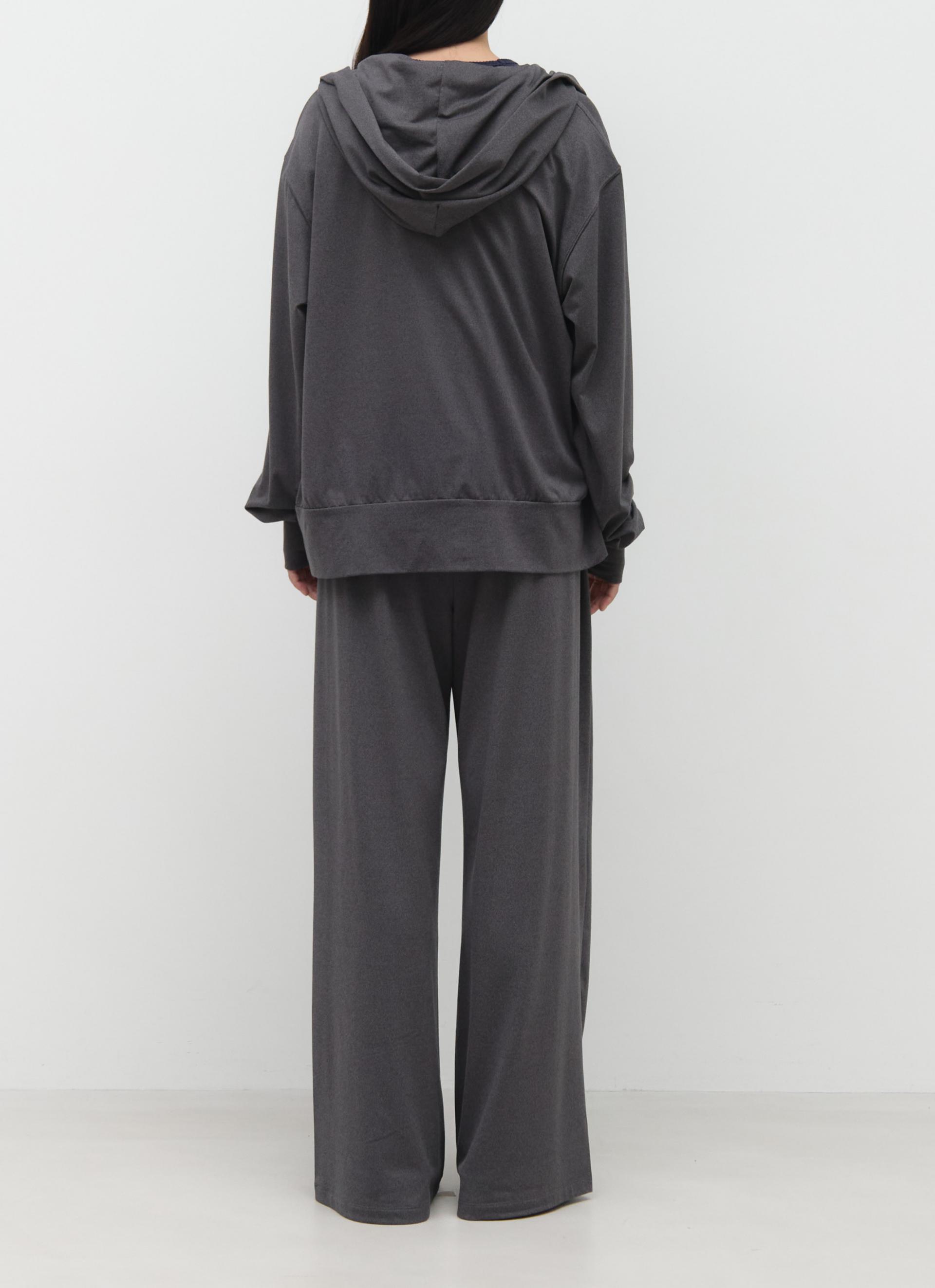 26SS DRAW HOOD ZIP-UP / CHARCOAL