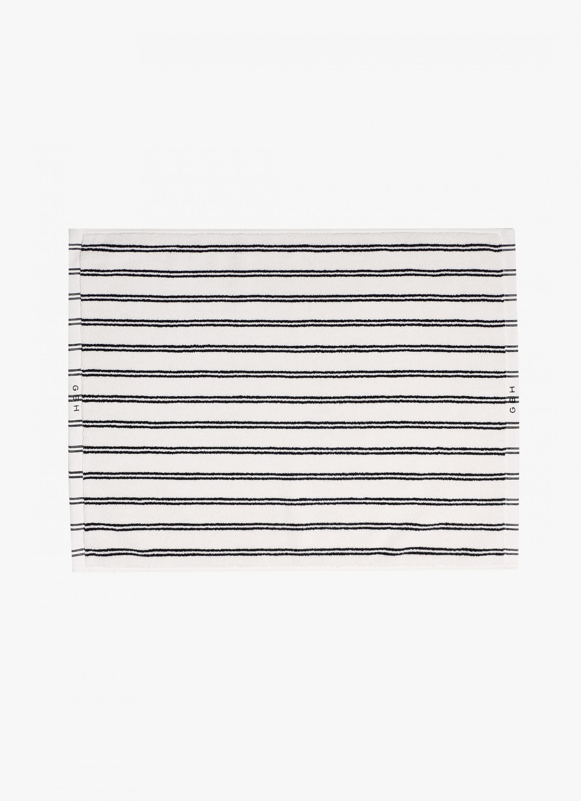 FOOT MAT_STRIPE TWIN WHITE