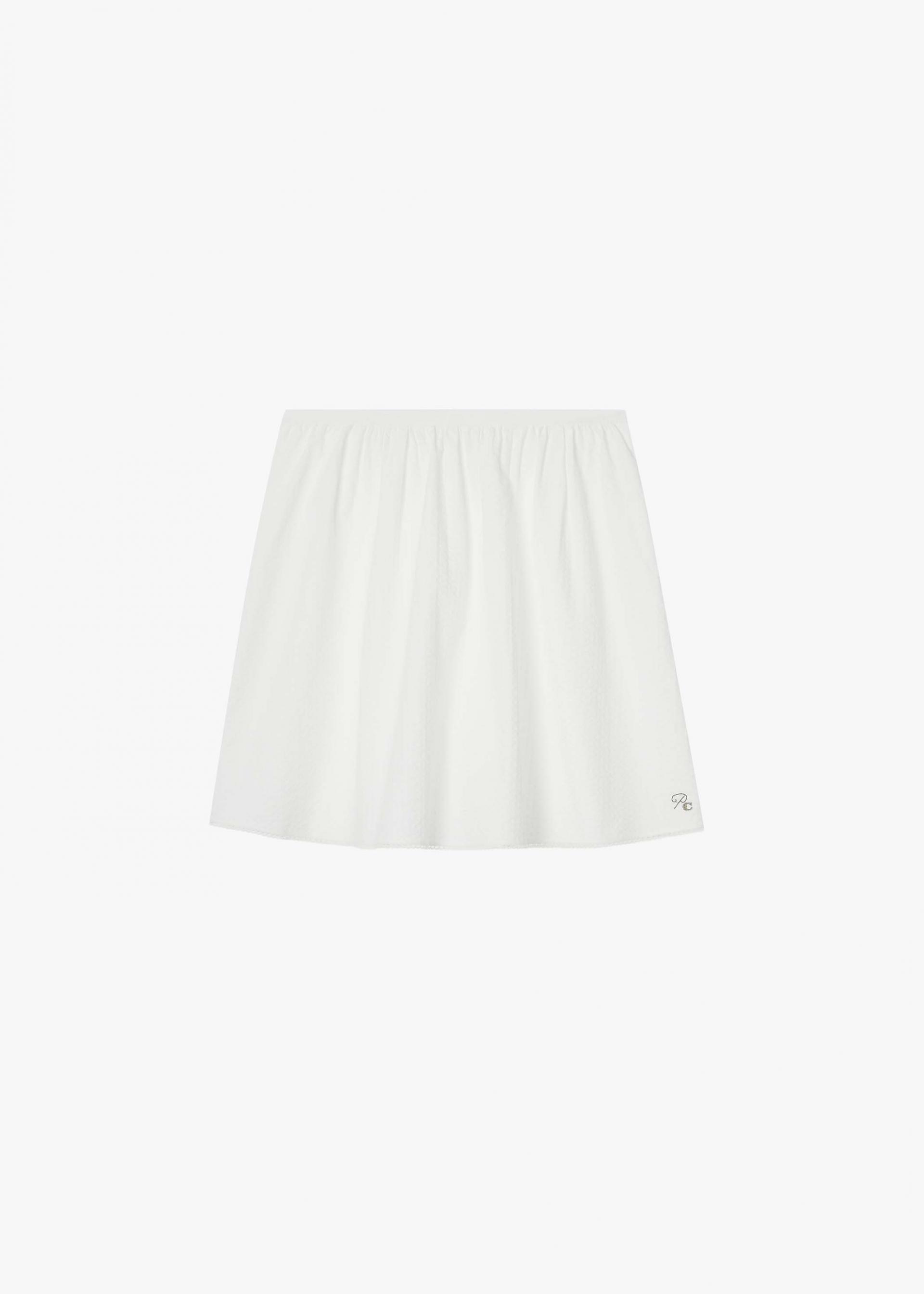 26SS COTTON POLINE SKIRT / WHITE