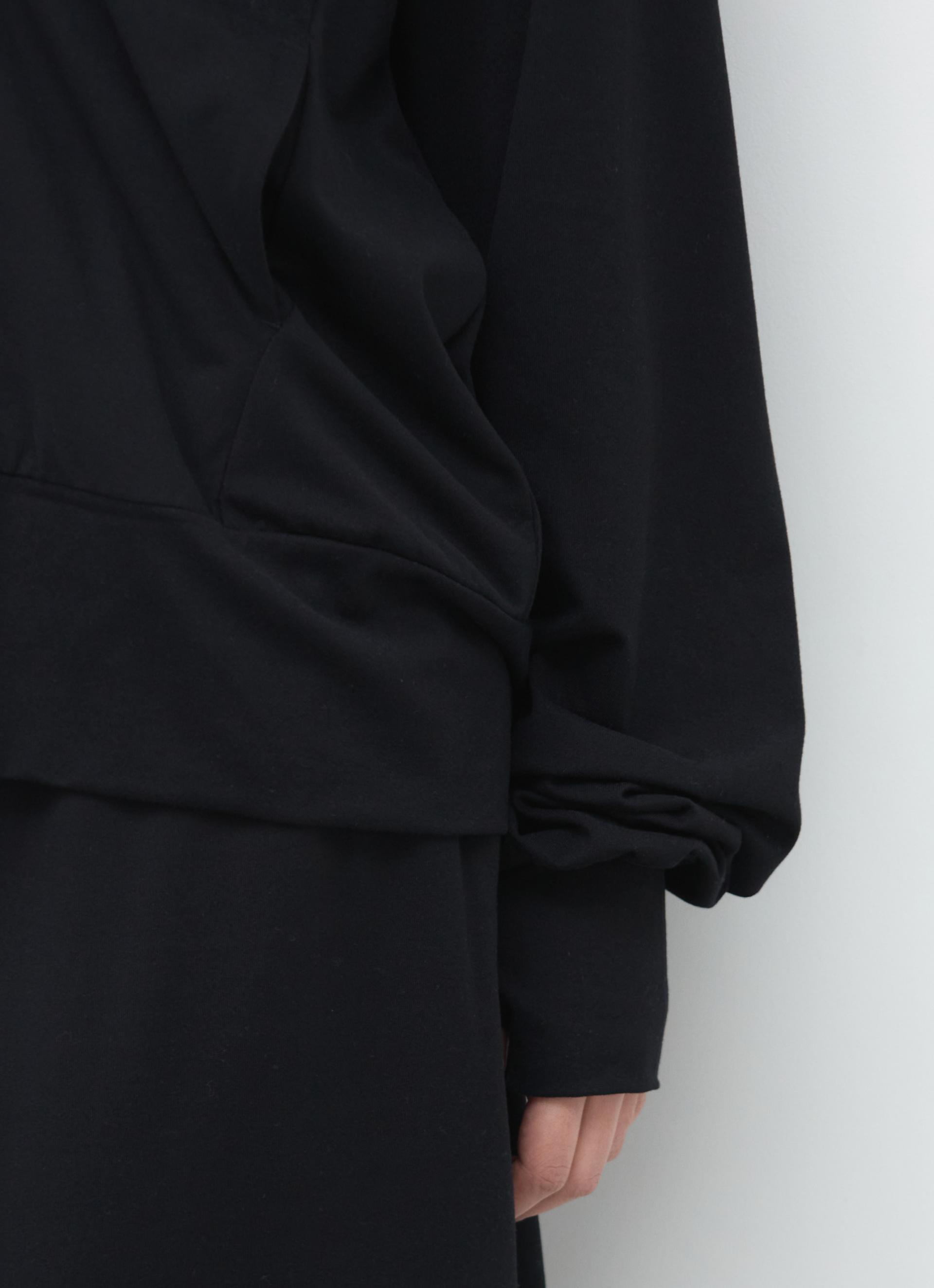 26SS DRAW HOOD ZIP-UP / BLACK