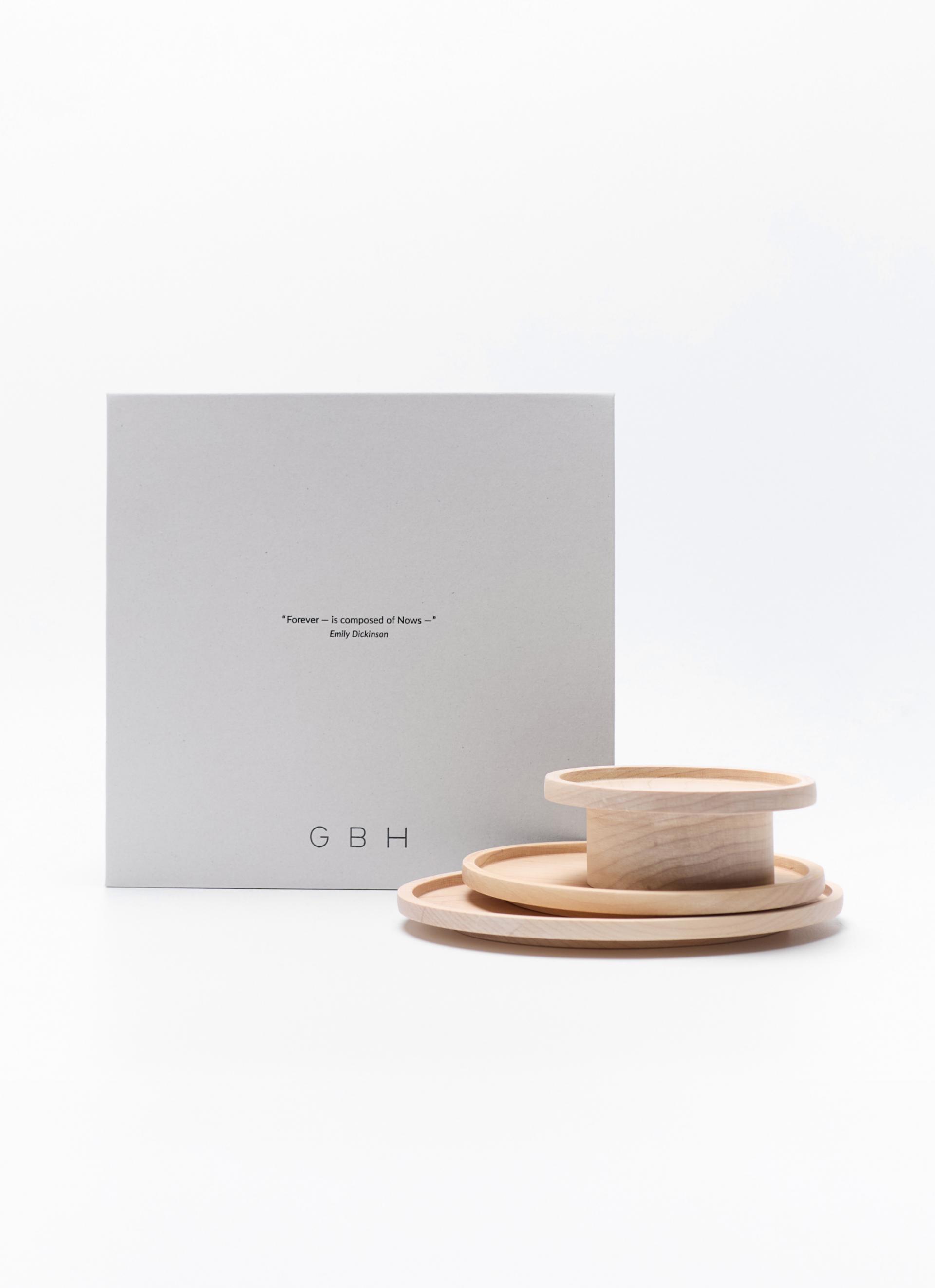 [GIFT] NATURAL WOOD PLATE SET
