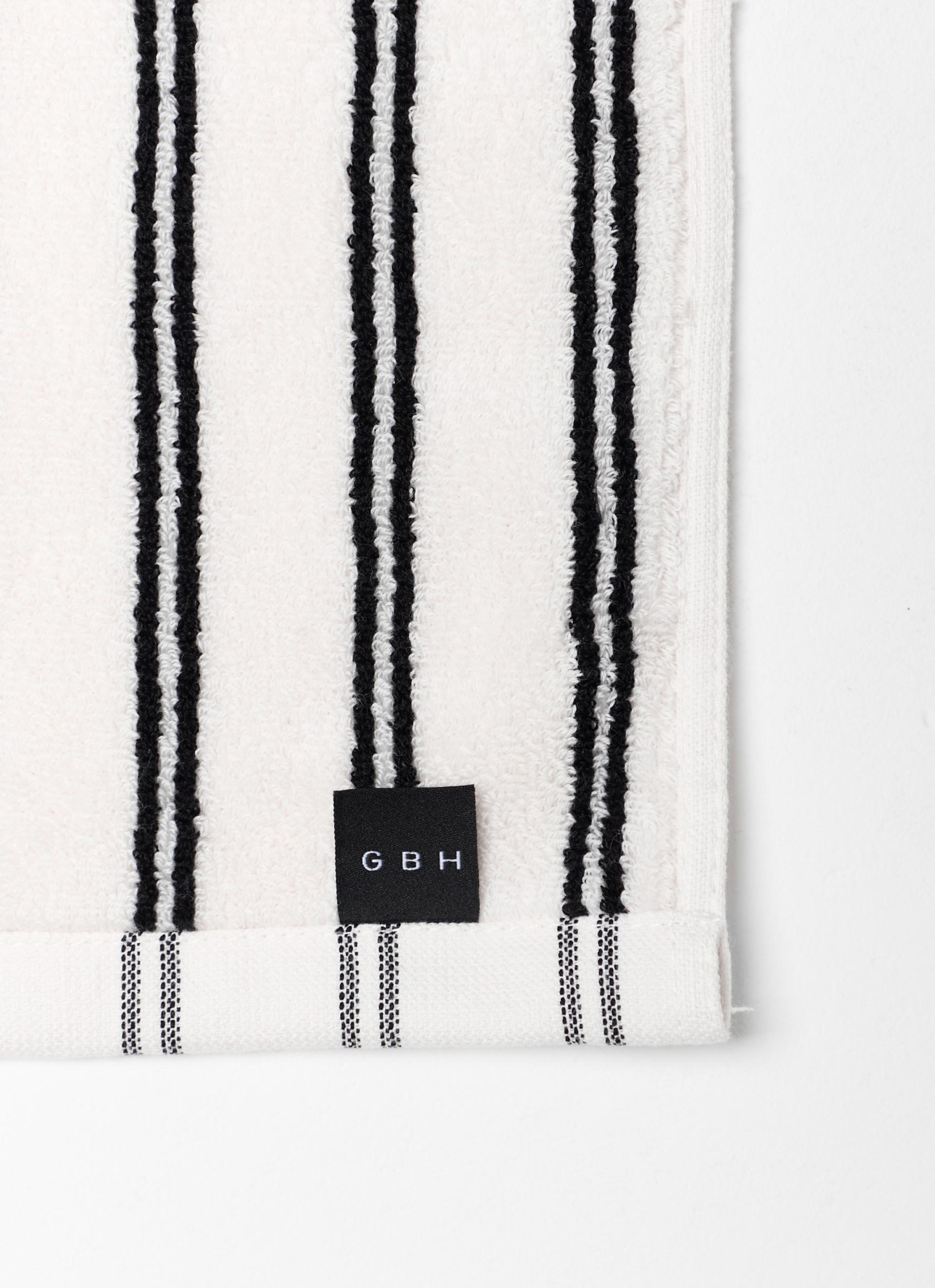 FACE TOWEL_STRIPE TWIN WHITE