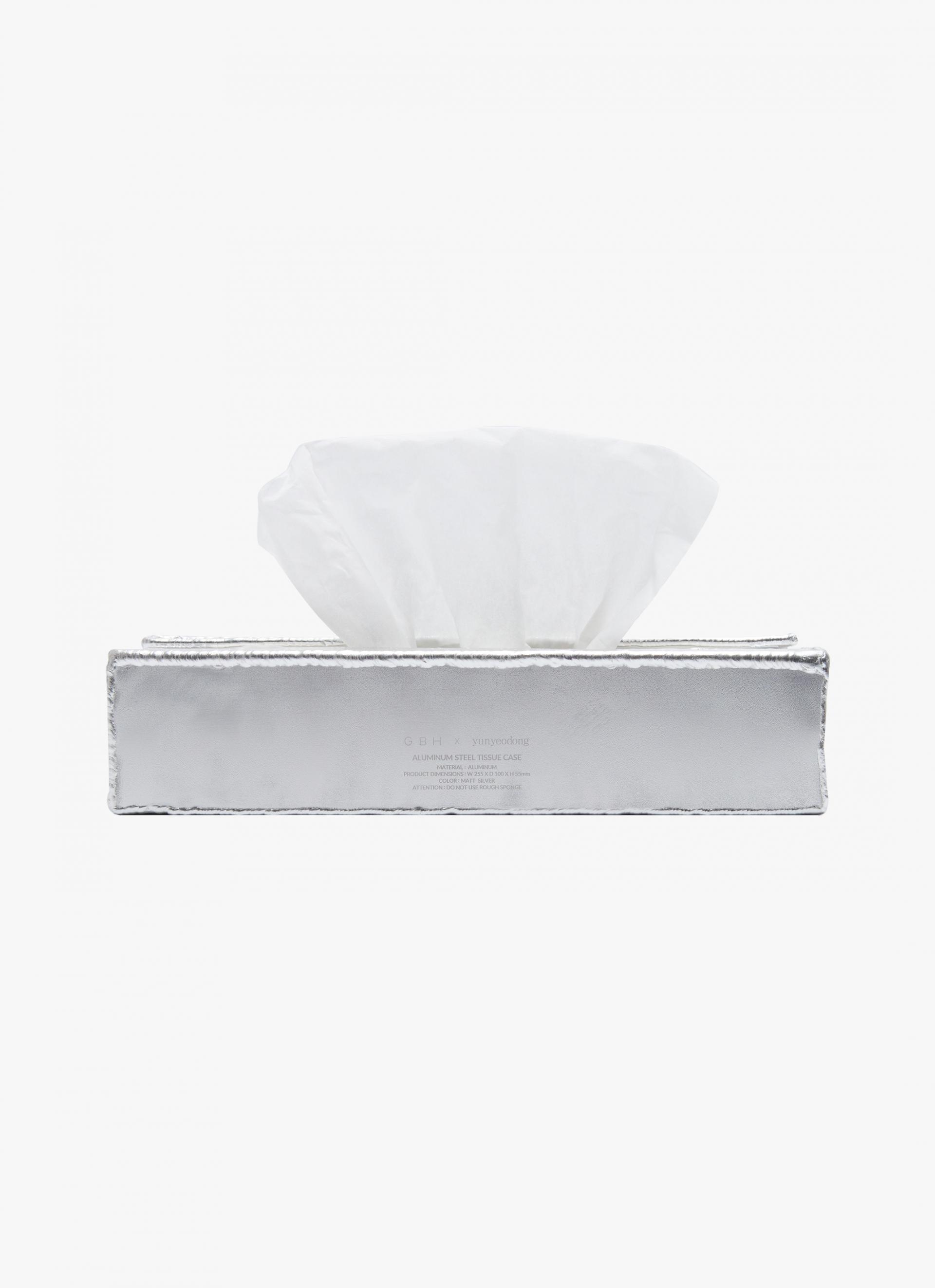 x Yunyeodong ALUMINUM STEEL TISSUE CASE / MATT SILVER