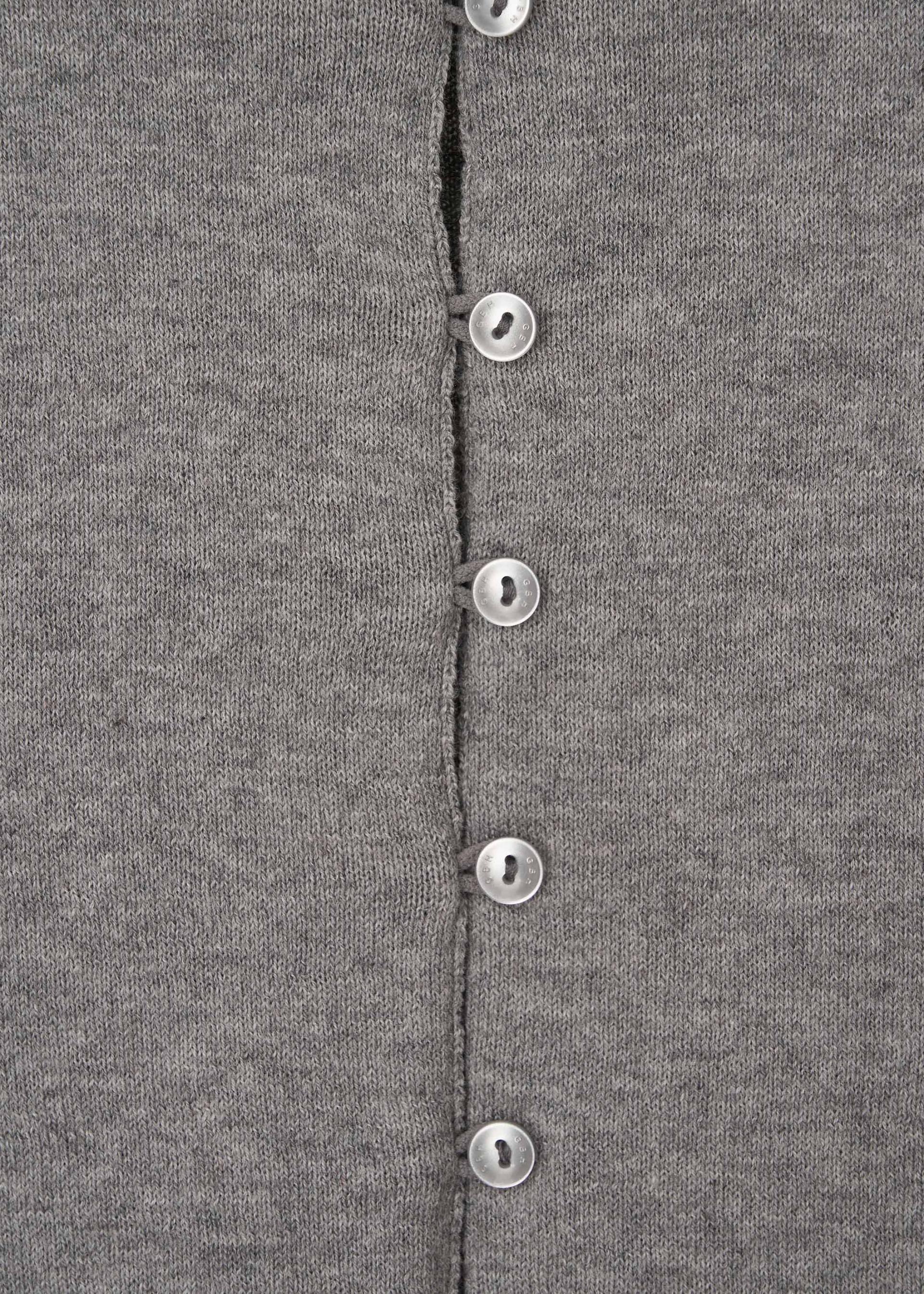 26SS CASHMERE PETITE CARDIGAN / MELANGE GREY