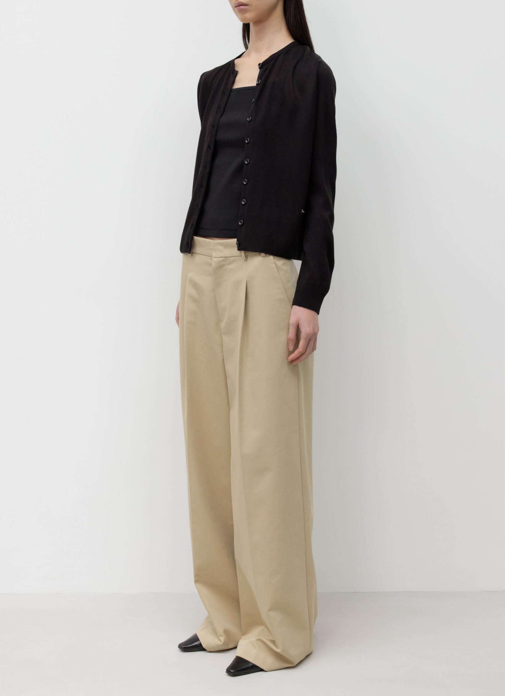 26SS SHEER CARDIGAN / BLACK
