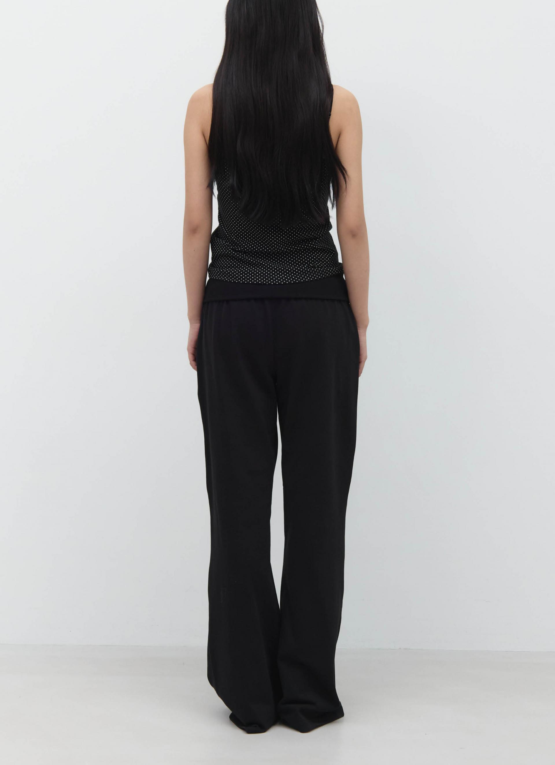 26SS SLIM FIT DOT SLEEVELESS / BLACK