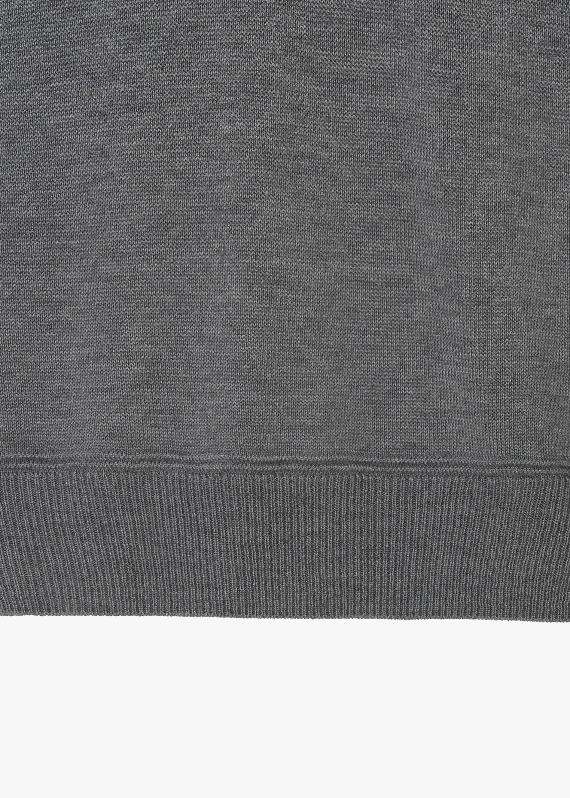 26SS LOOSE V-NECK KNIT / GREY