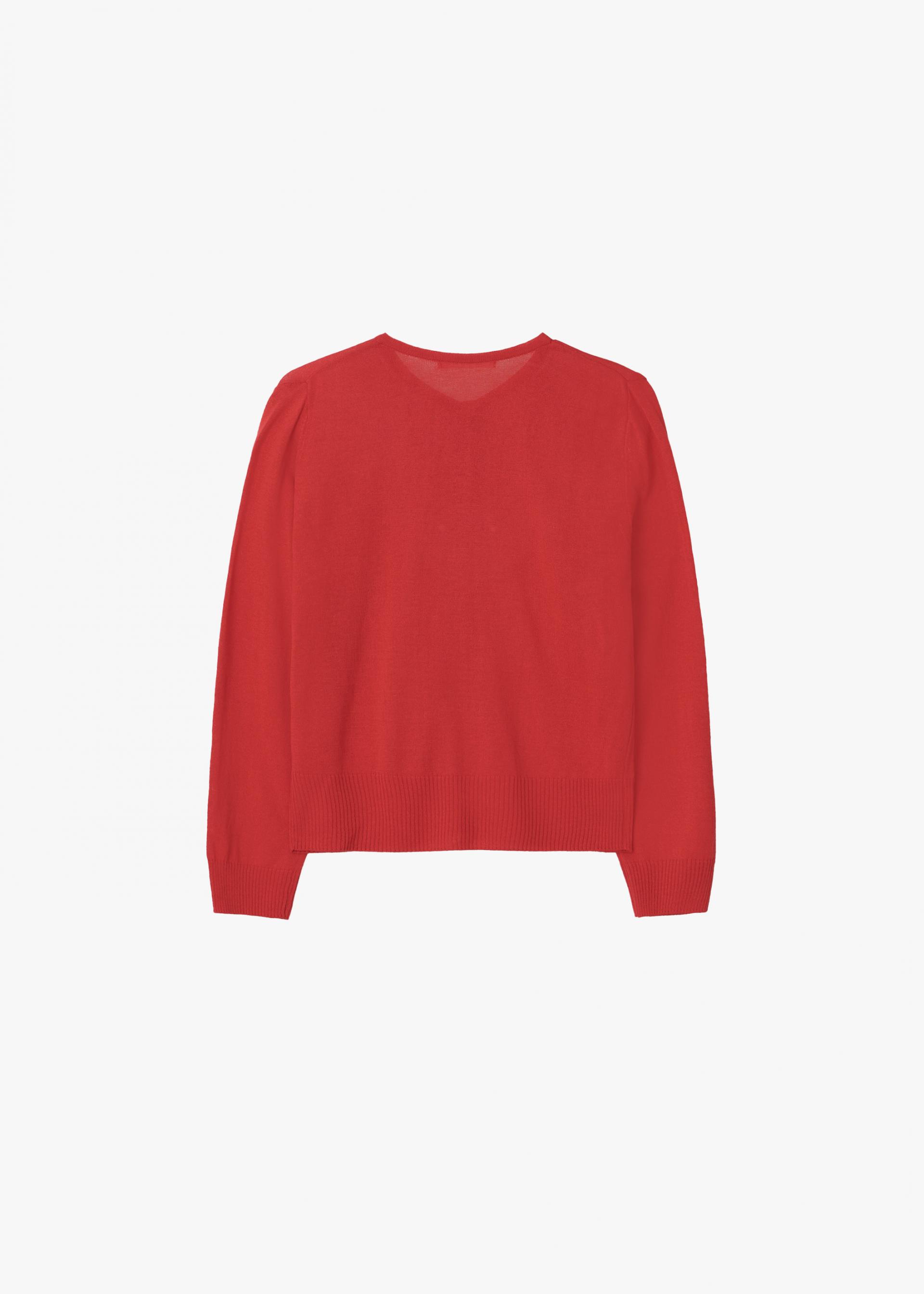 26SS SHEER CARDIGAN / RED