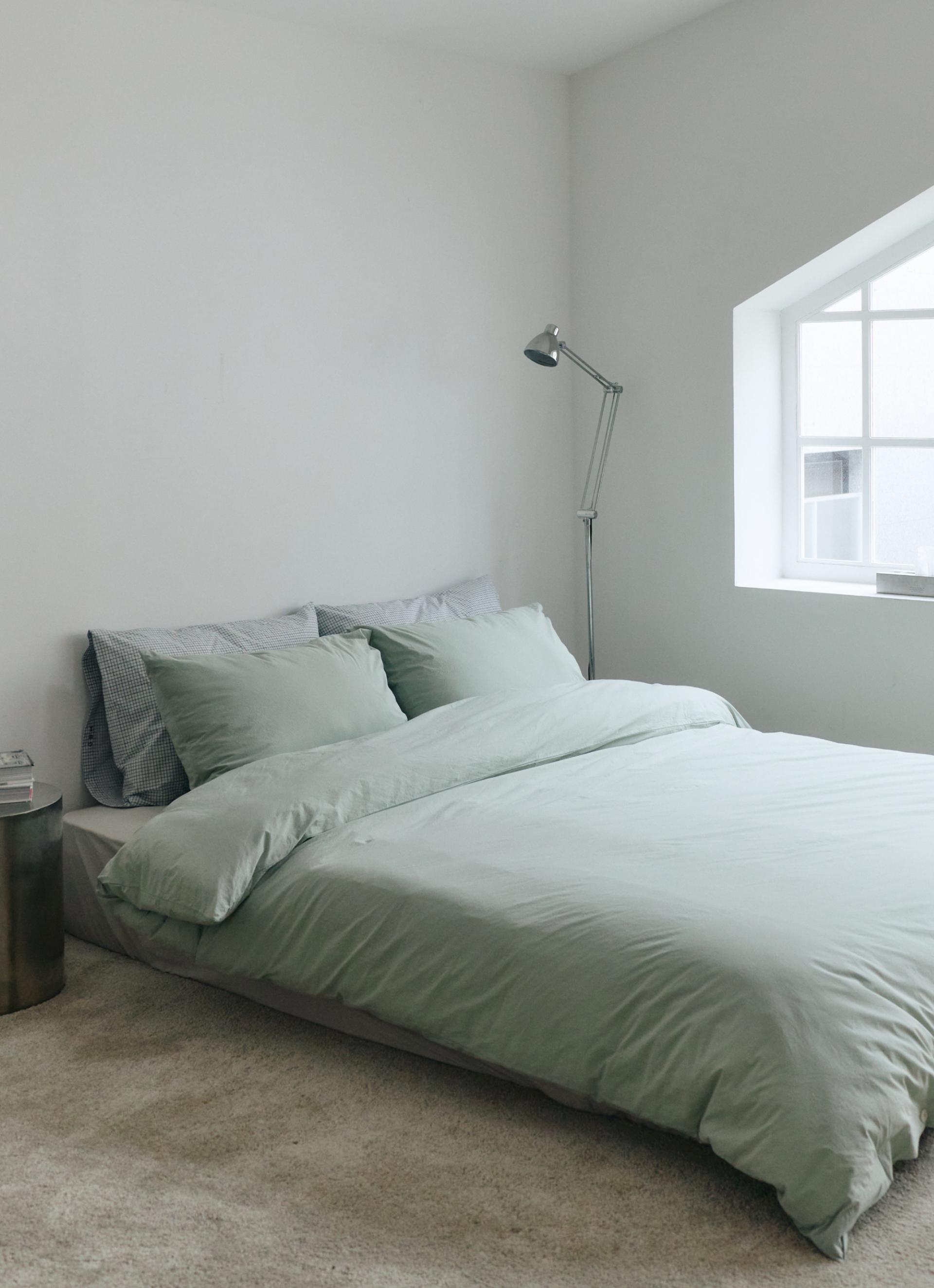 DUVET COVER - SAGE / 2 SIZES