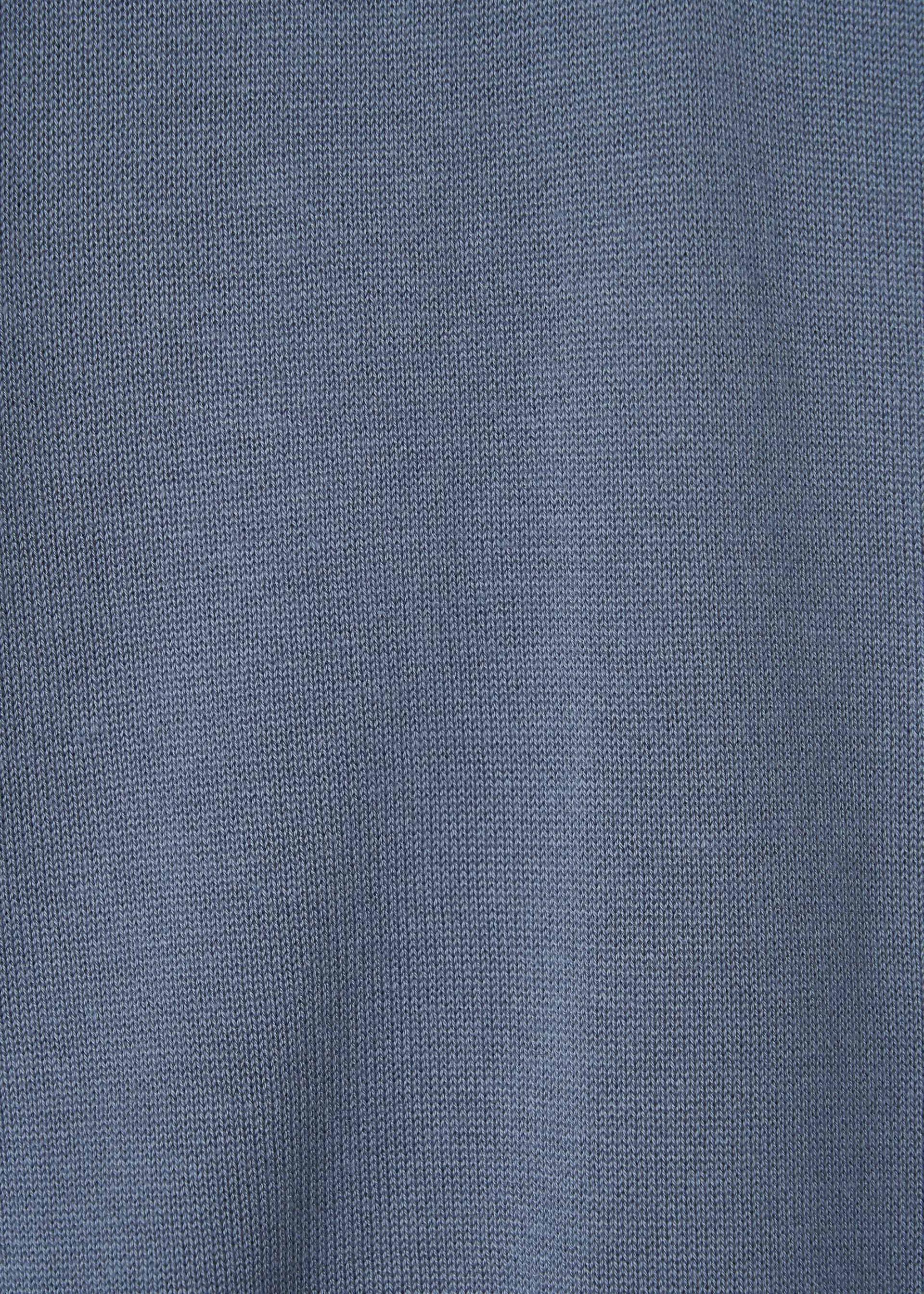 26SS WOOL SILK POLO KNIT / SAND BLUE