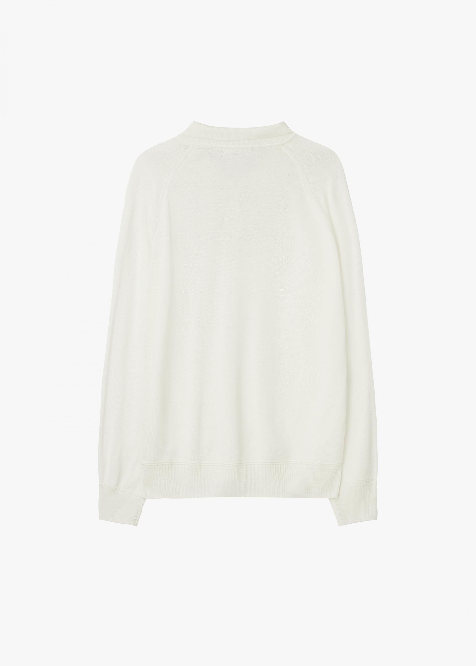 26SS WOOL SILK POLO KNIT / IVORY